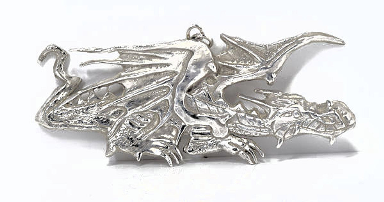 Flying Dragon Sterling Silver Pendant