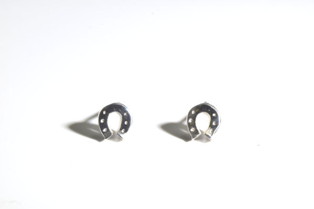 Horseshoe Tiny Silver Earrings