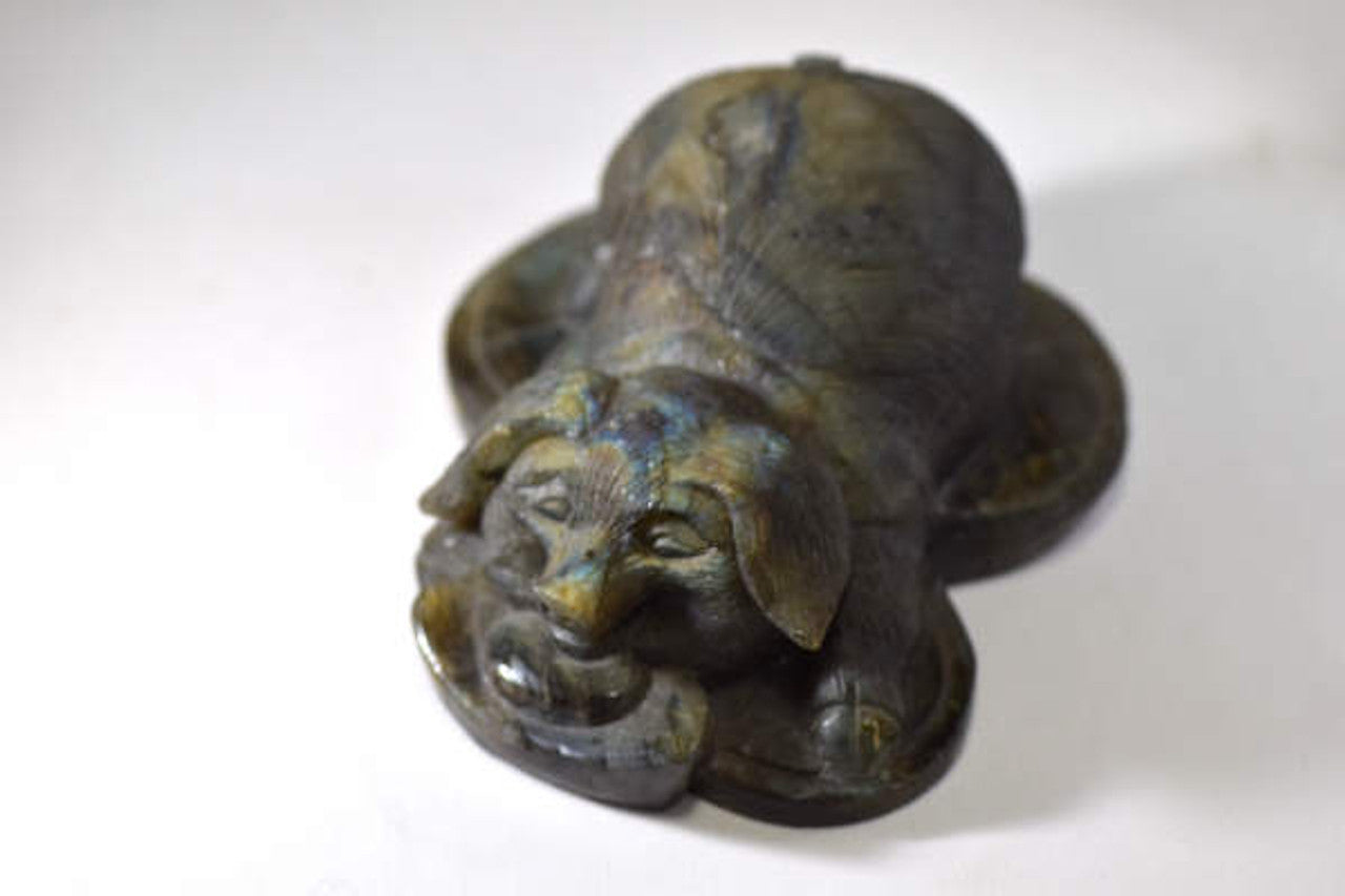 Labradorite Pig Carving