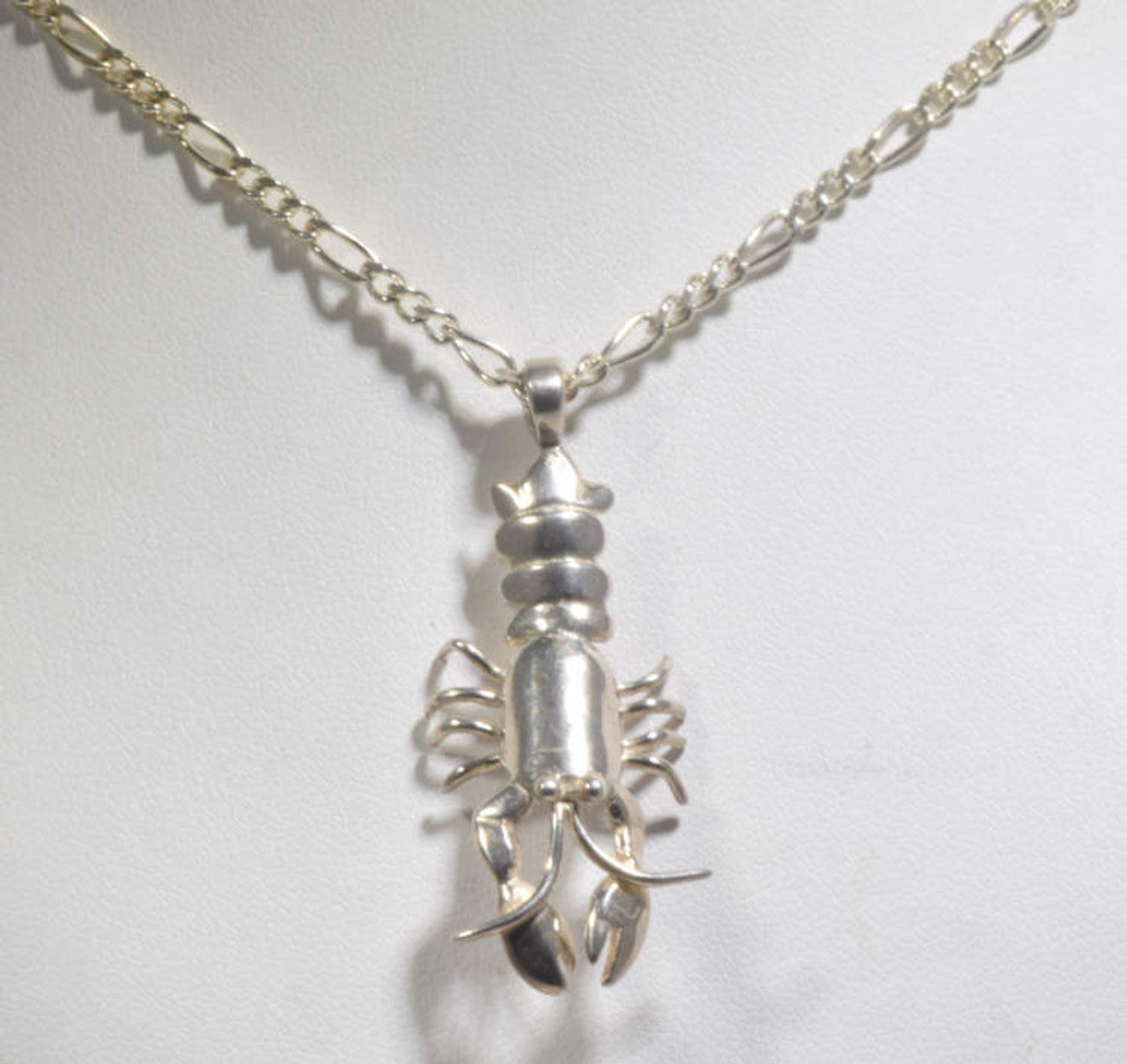 Maine Lobster Silver Pendant