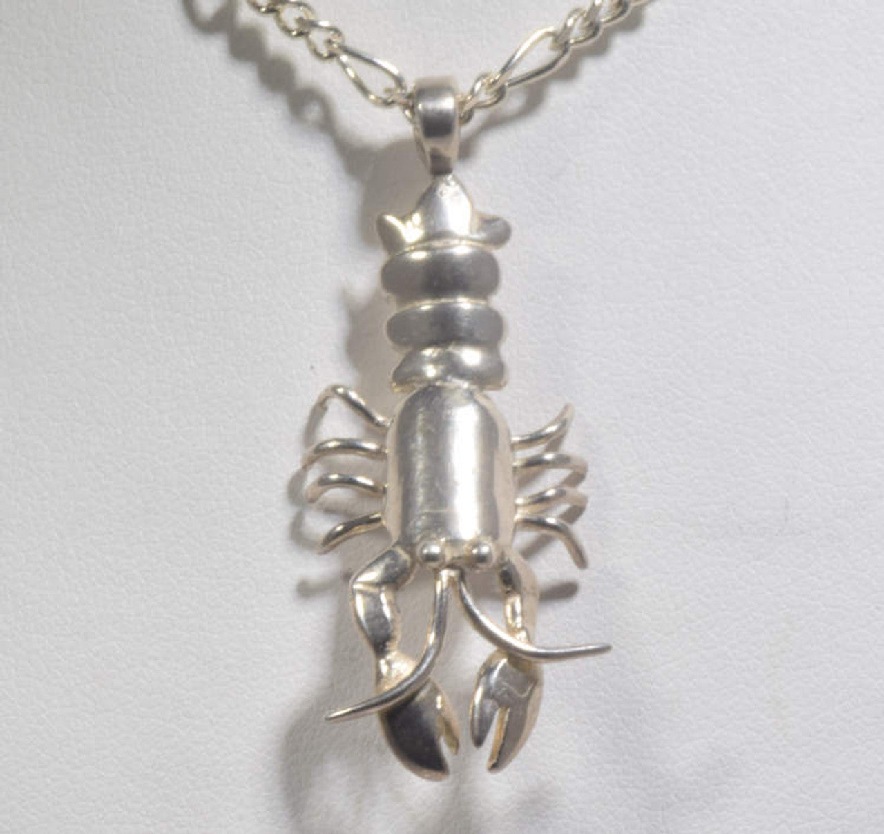 Maine Lobster Silver Pendant
