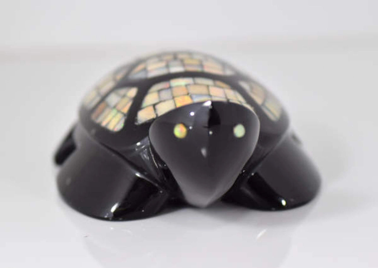 Opal and Obsidian Turtle