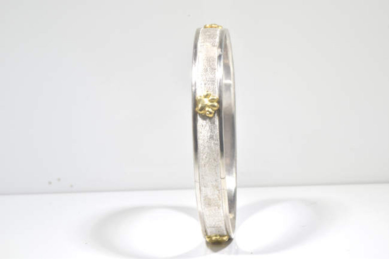 Paw Two Tone Bangle