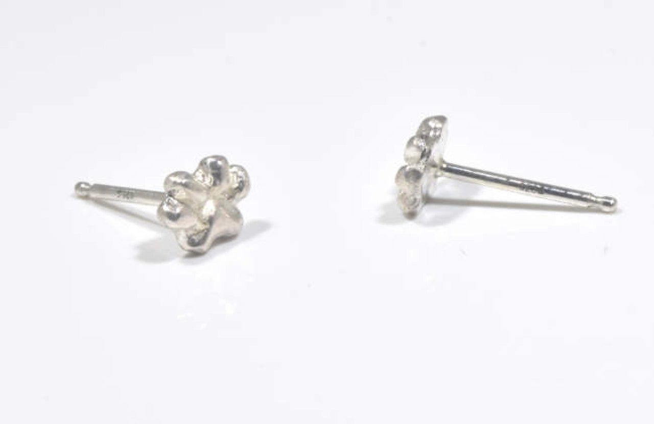 Paw Small Silver Studs