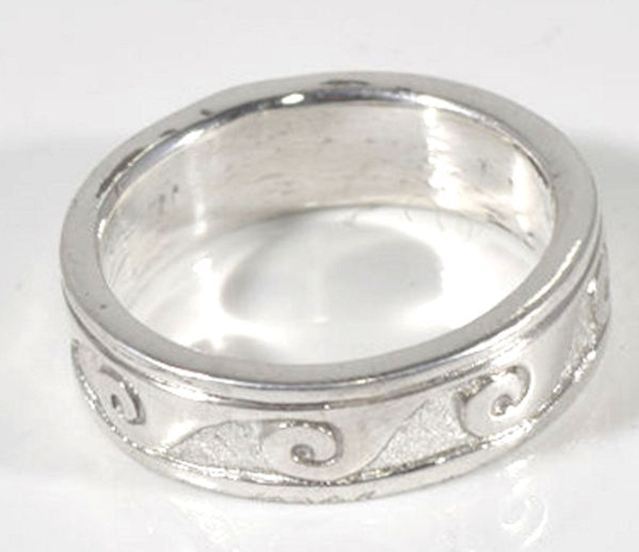 Wave Sterling Silver Band