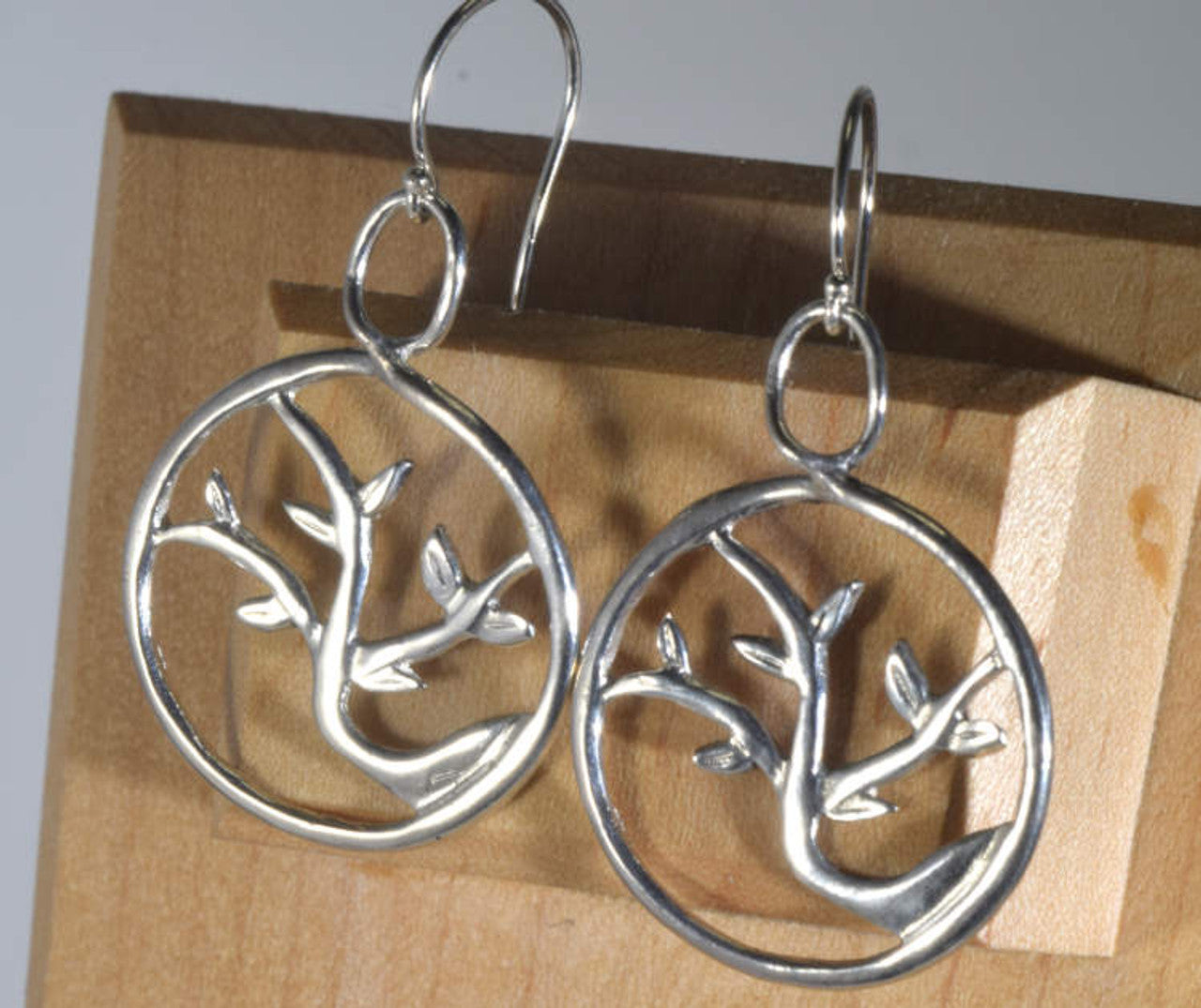 Tree of Life 2 Silver Dangle Earrings