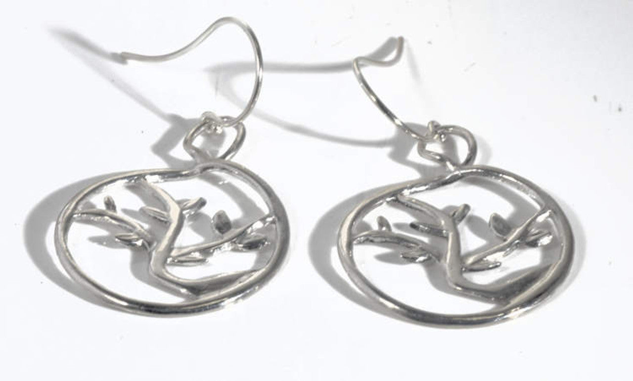 Tree of Life 2 Silver Dangle Earrings