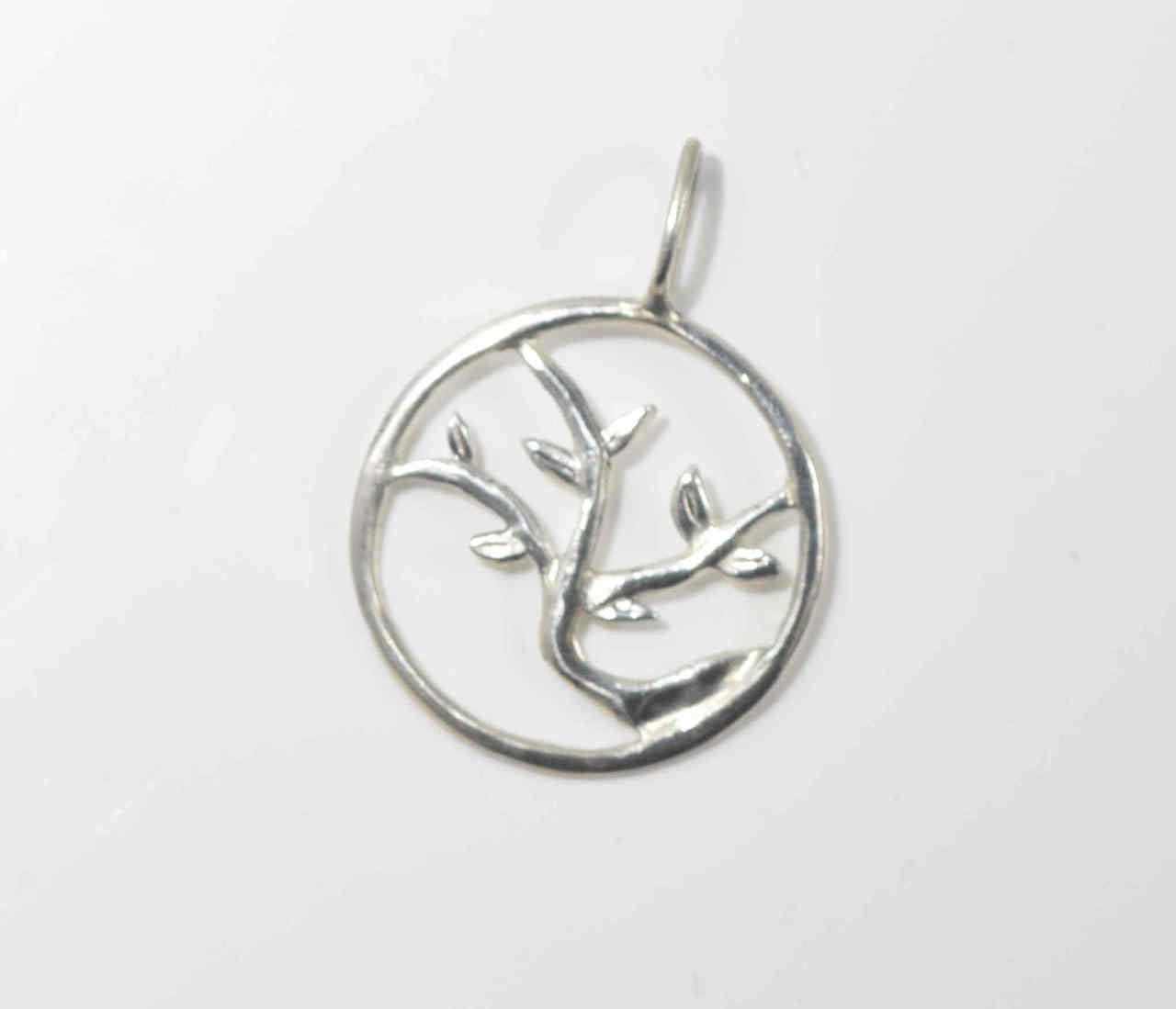 Tree of life 2 Silver Pendant 24 mm