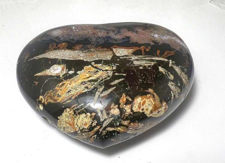 LARGE AGATE HEART