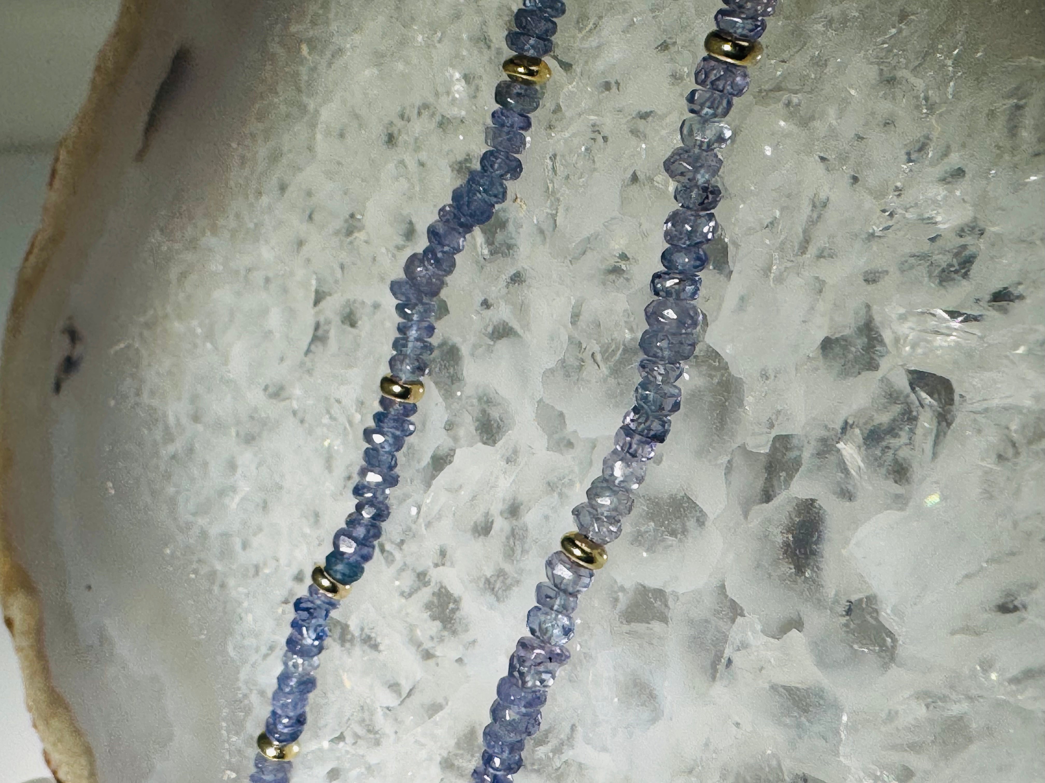 Tanzanite Bead 14k Necklace