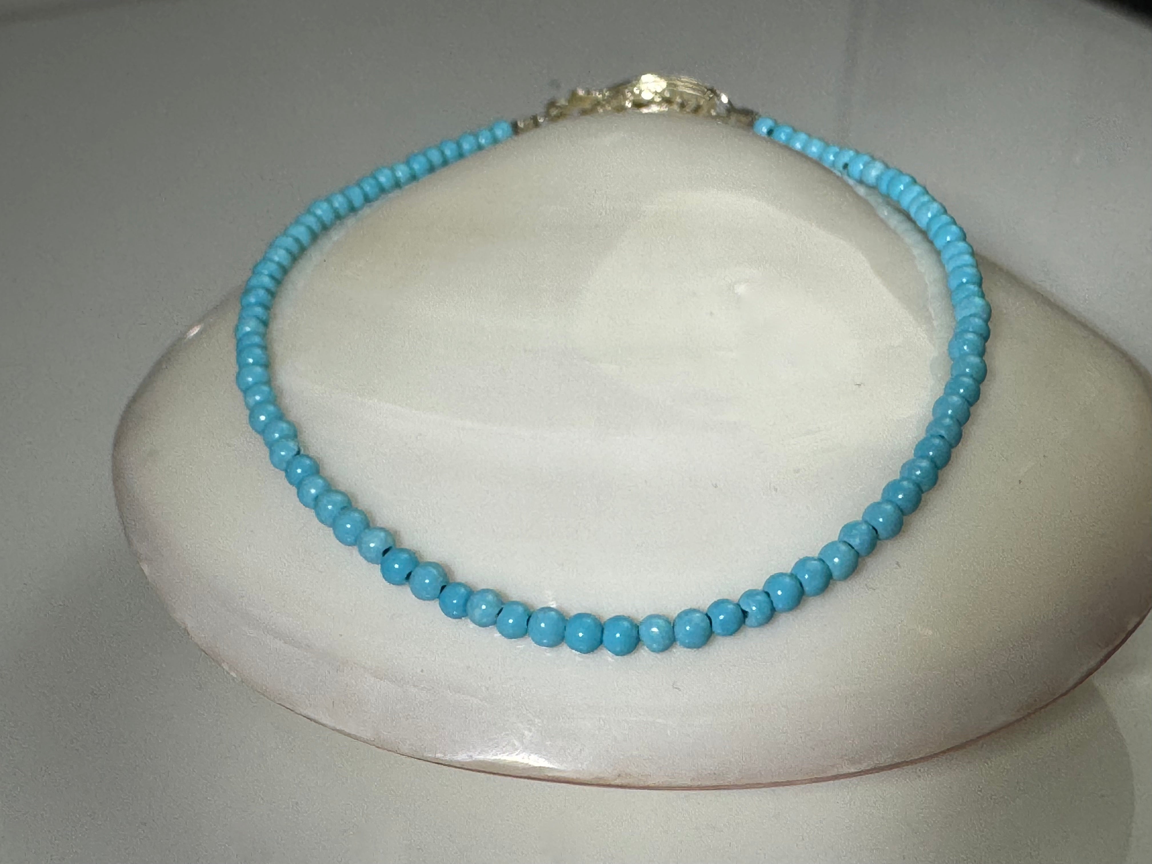 Turquoise Round Bead Sterling Bead