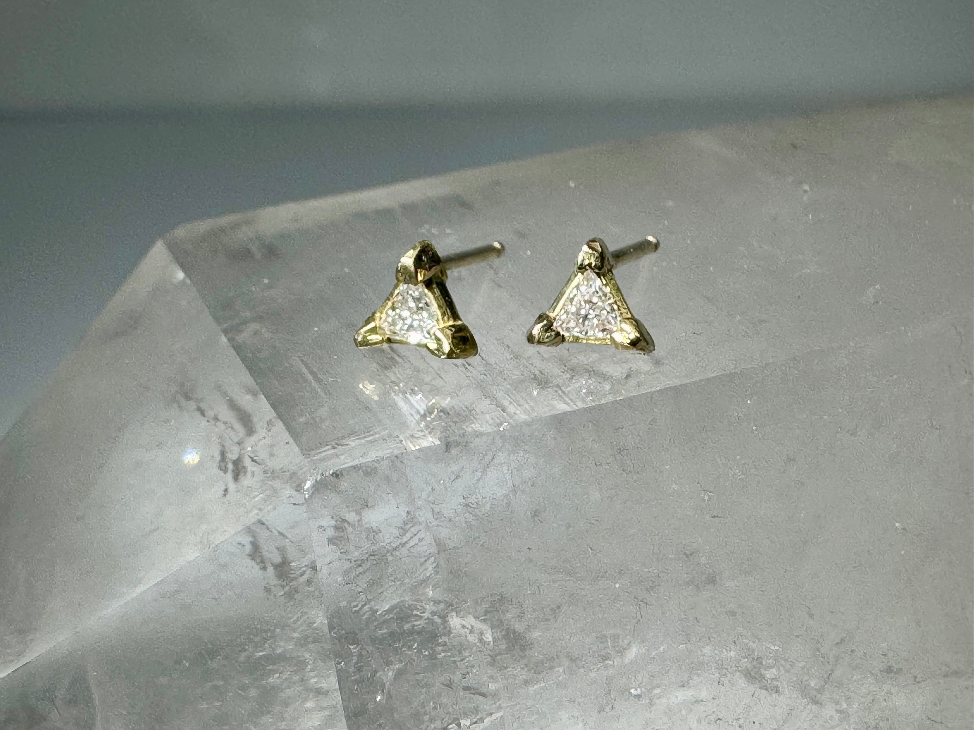 Diamond Trillion Studs