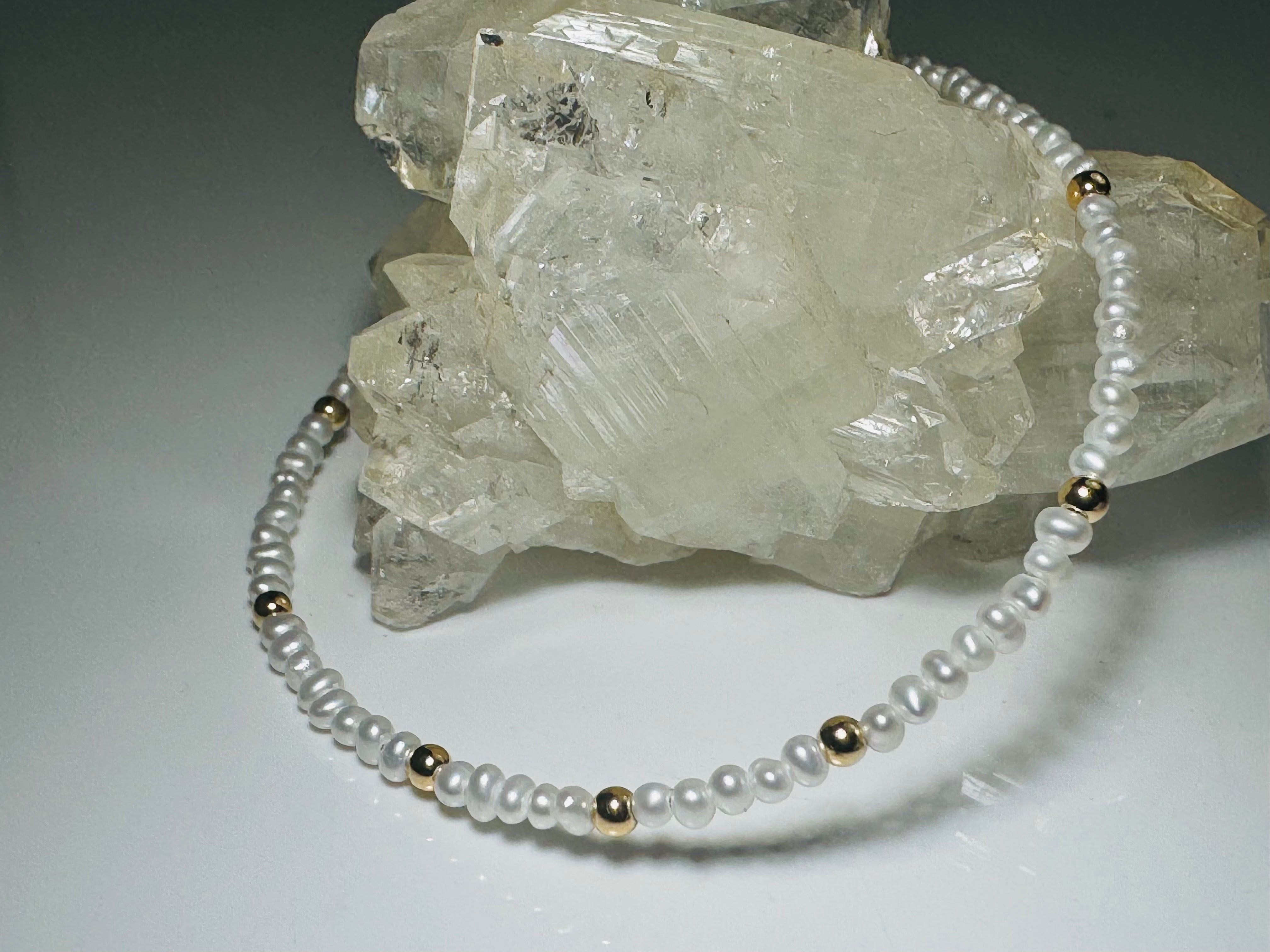 Moonstone Bead 14k Bracelet