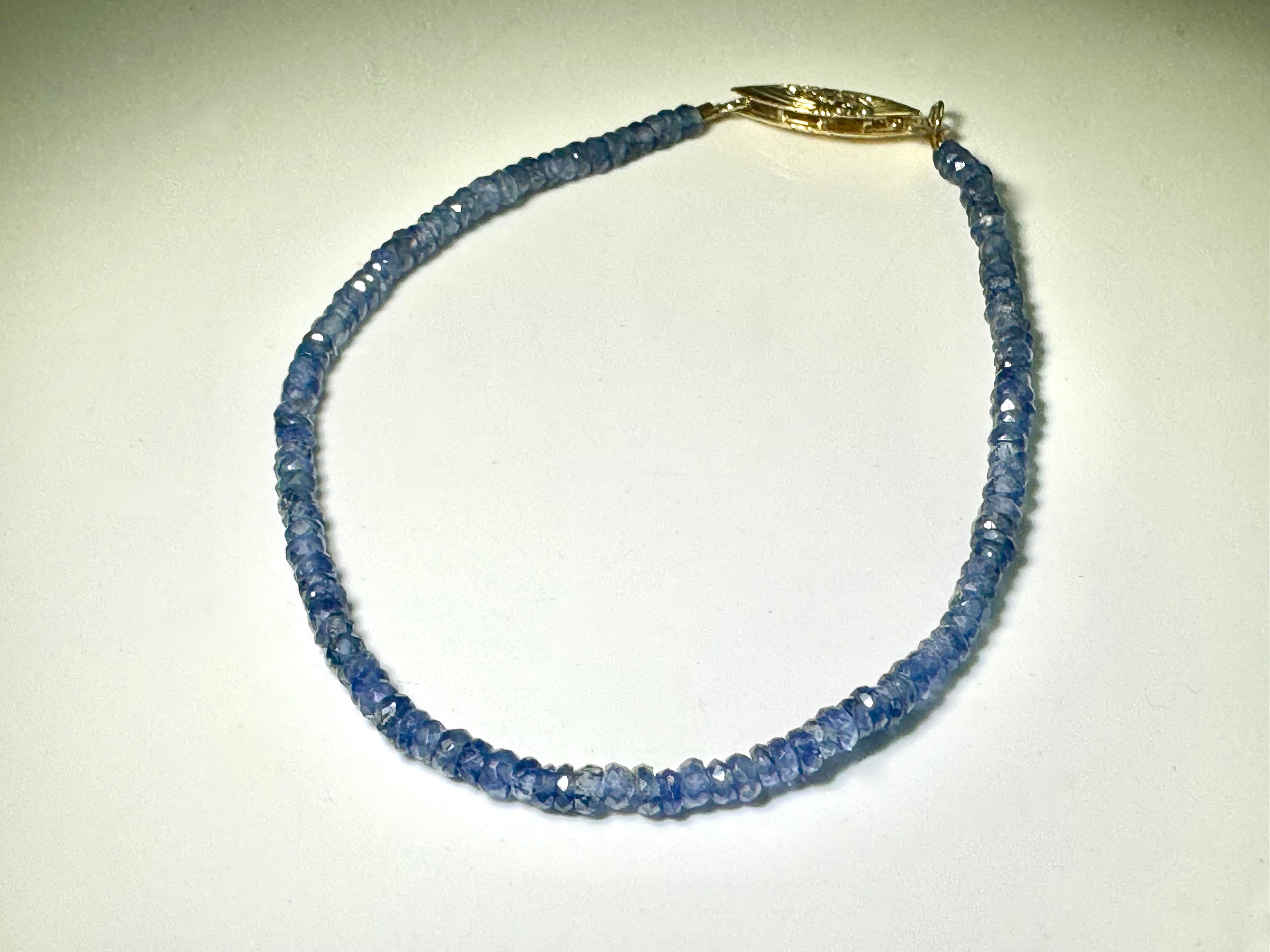 Blue Sapphire 14k Bracelet