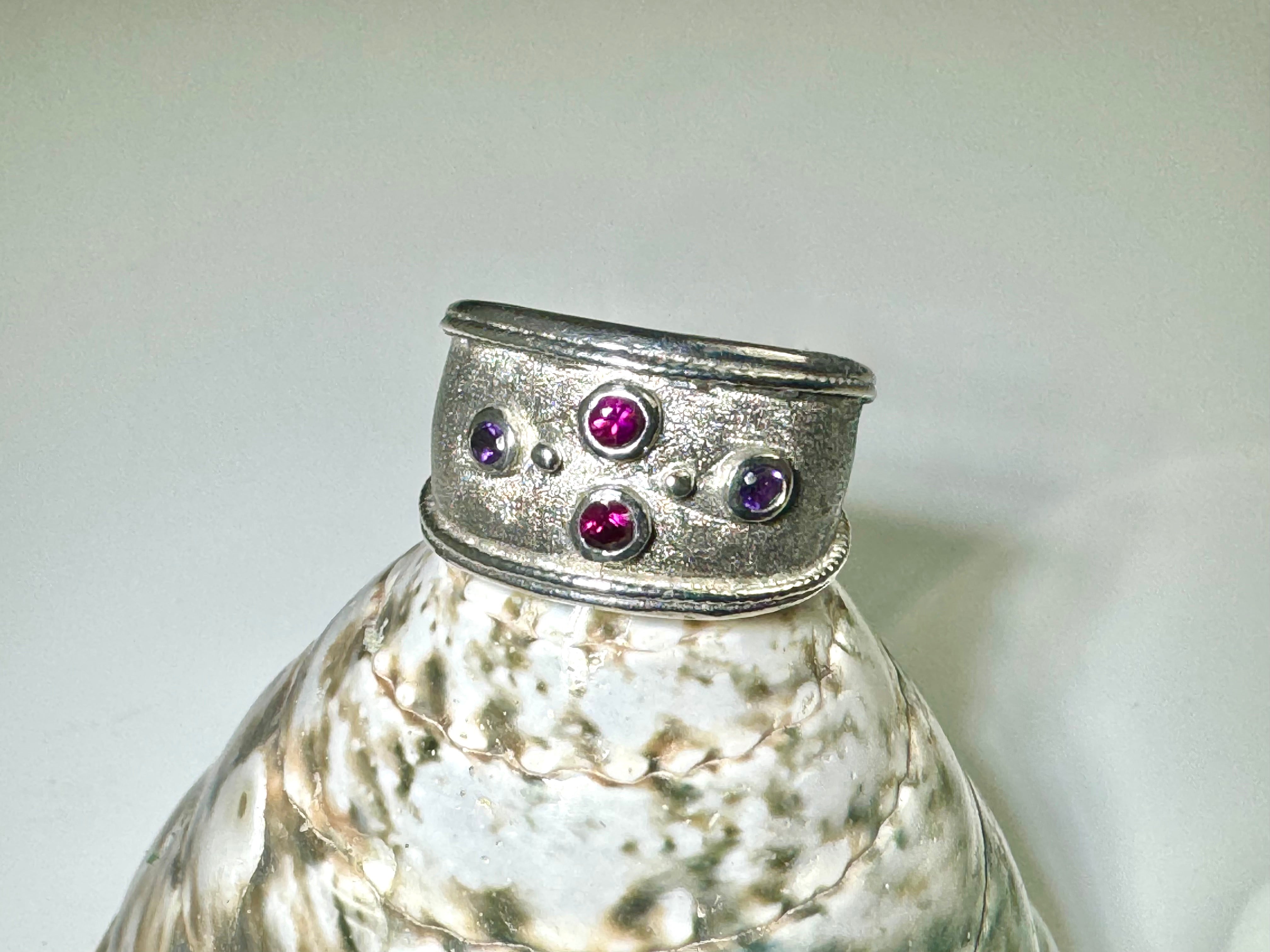 Pink & Purple Sapphire Ring