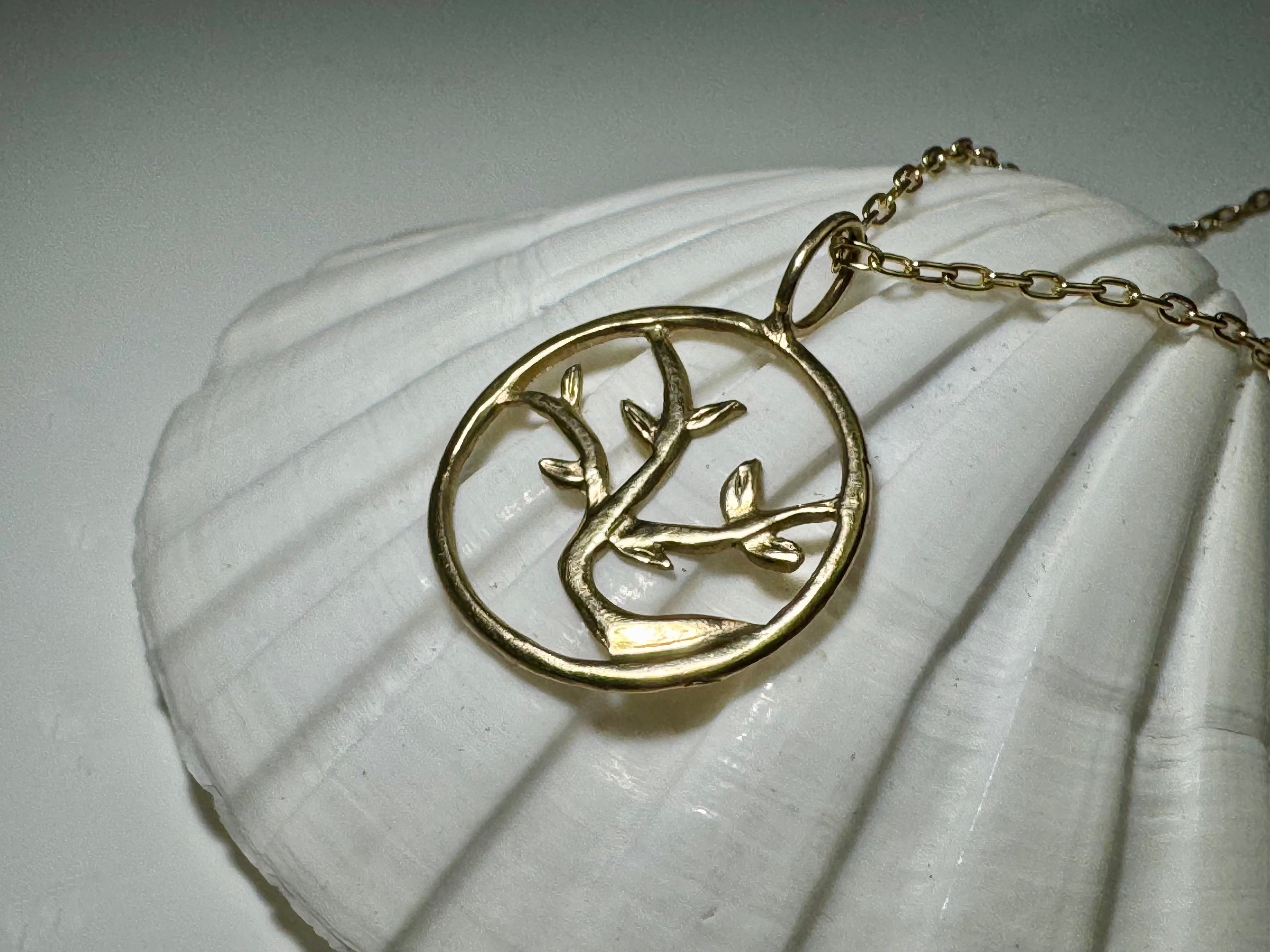 Tree of Life 2 Medium 14k Pendant