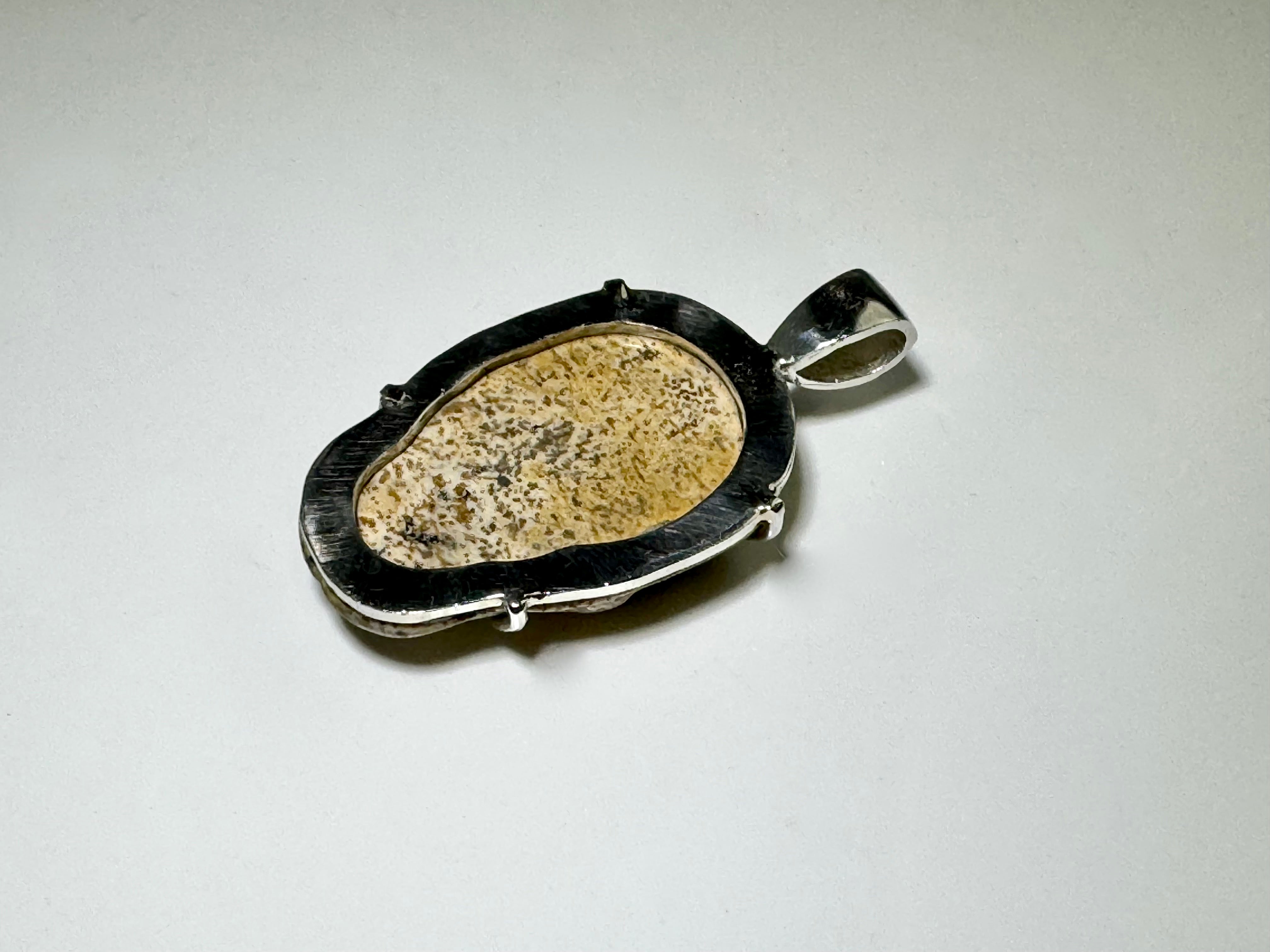 Picasso Jasper Sterling Pendant