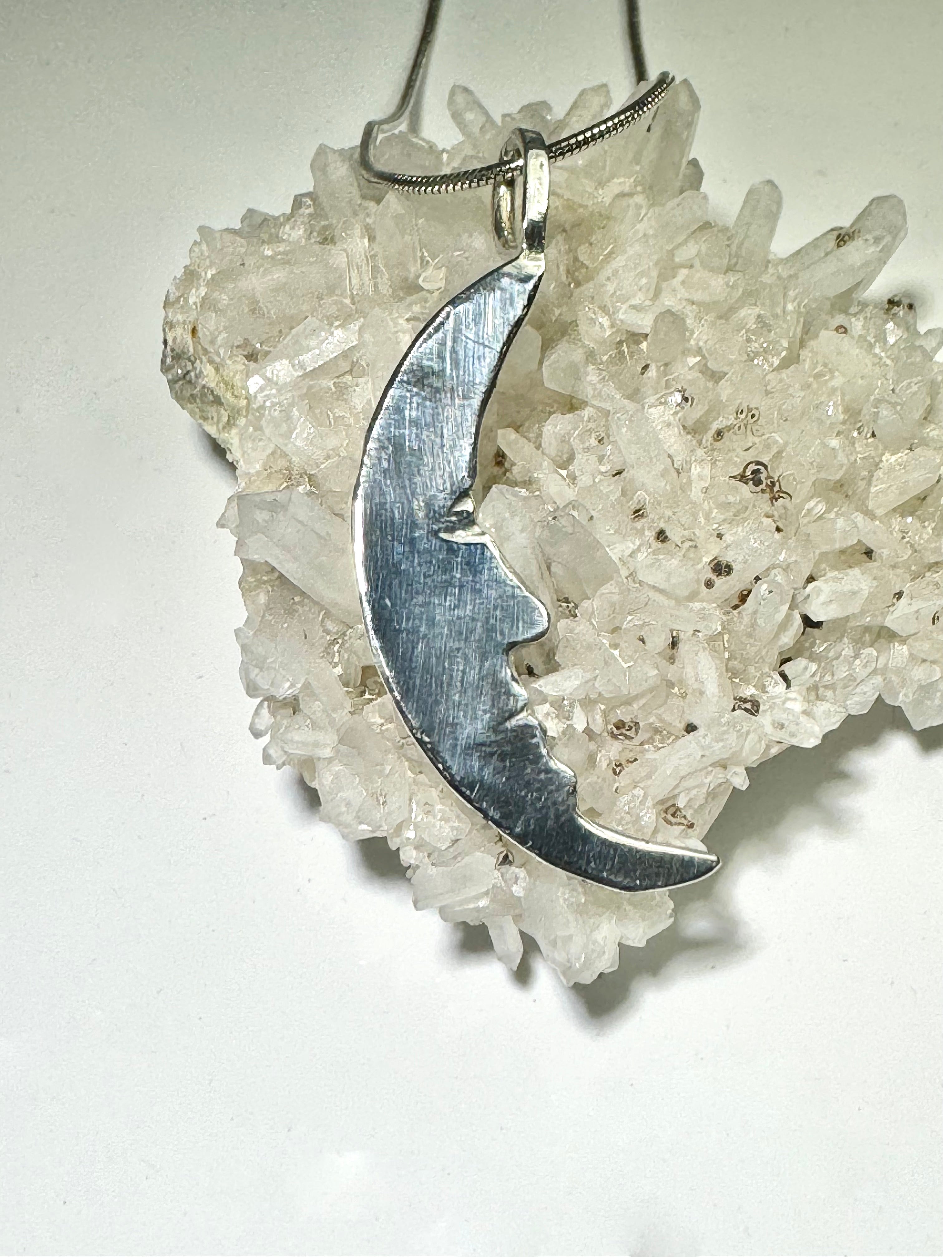 Moon Sterling Pendant