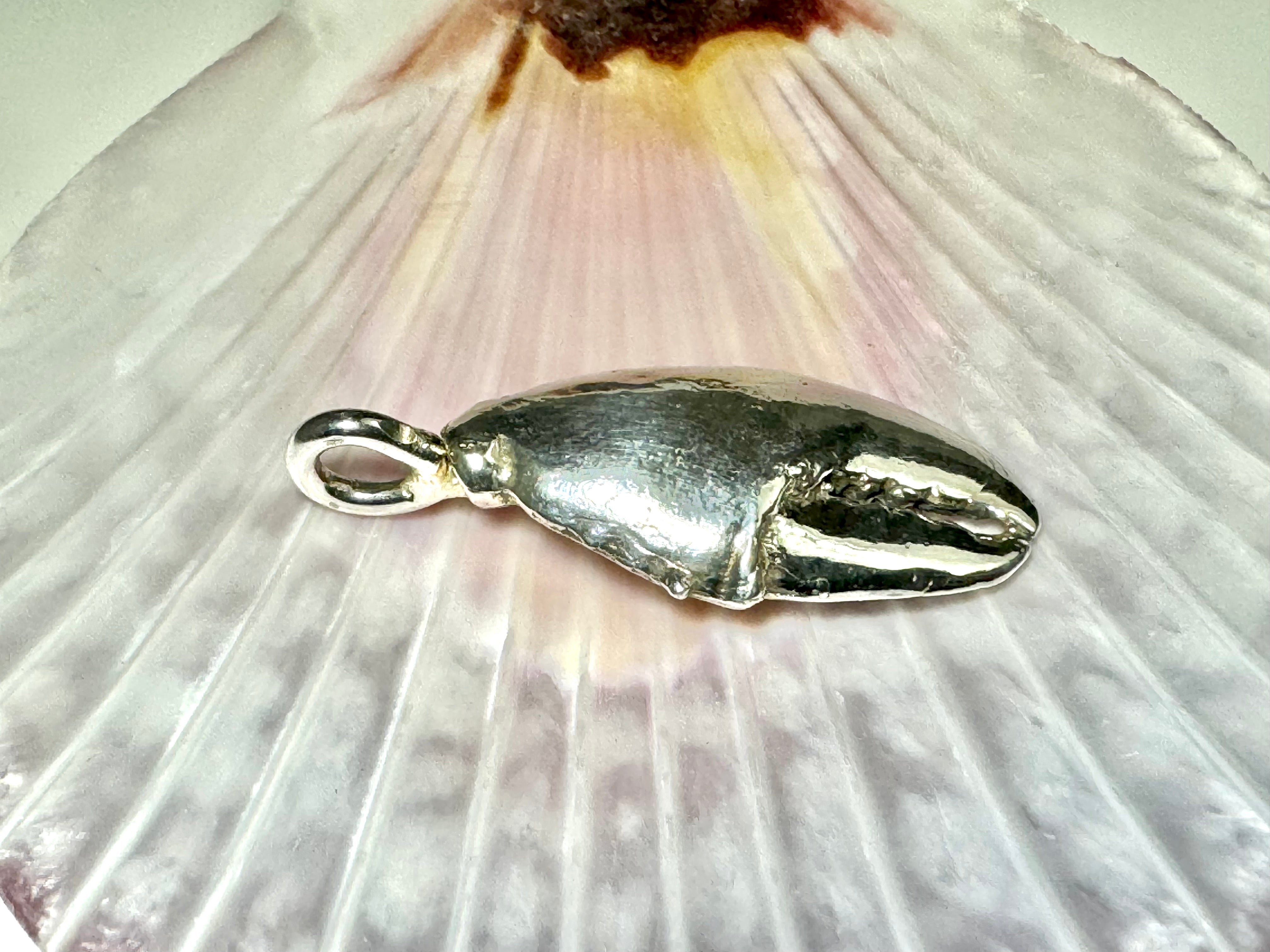 Lobster Claw Sterling Pendant