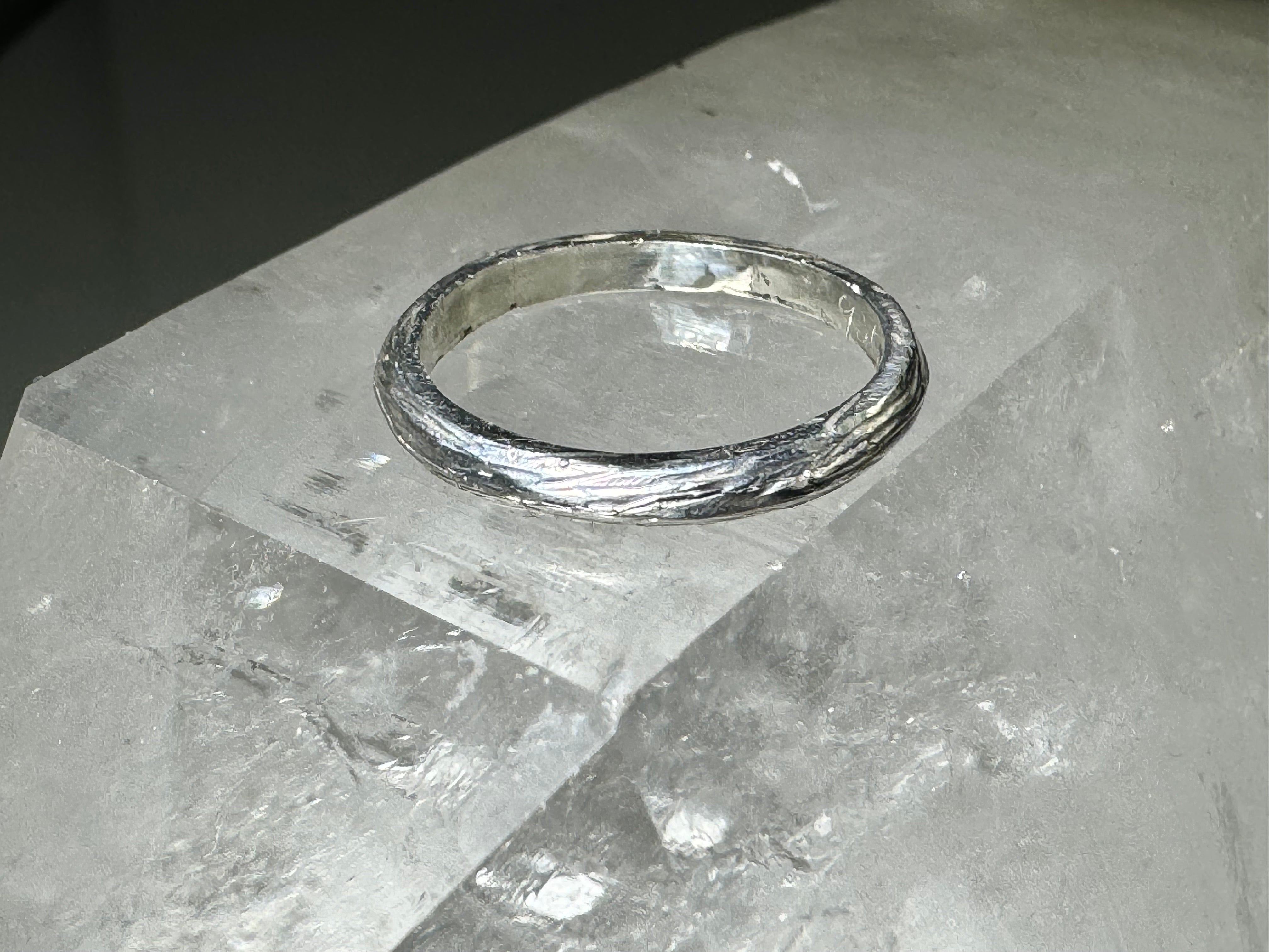 Bark 2.5mm Sterling Band