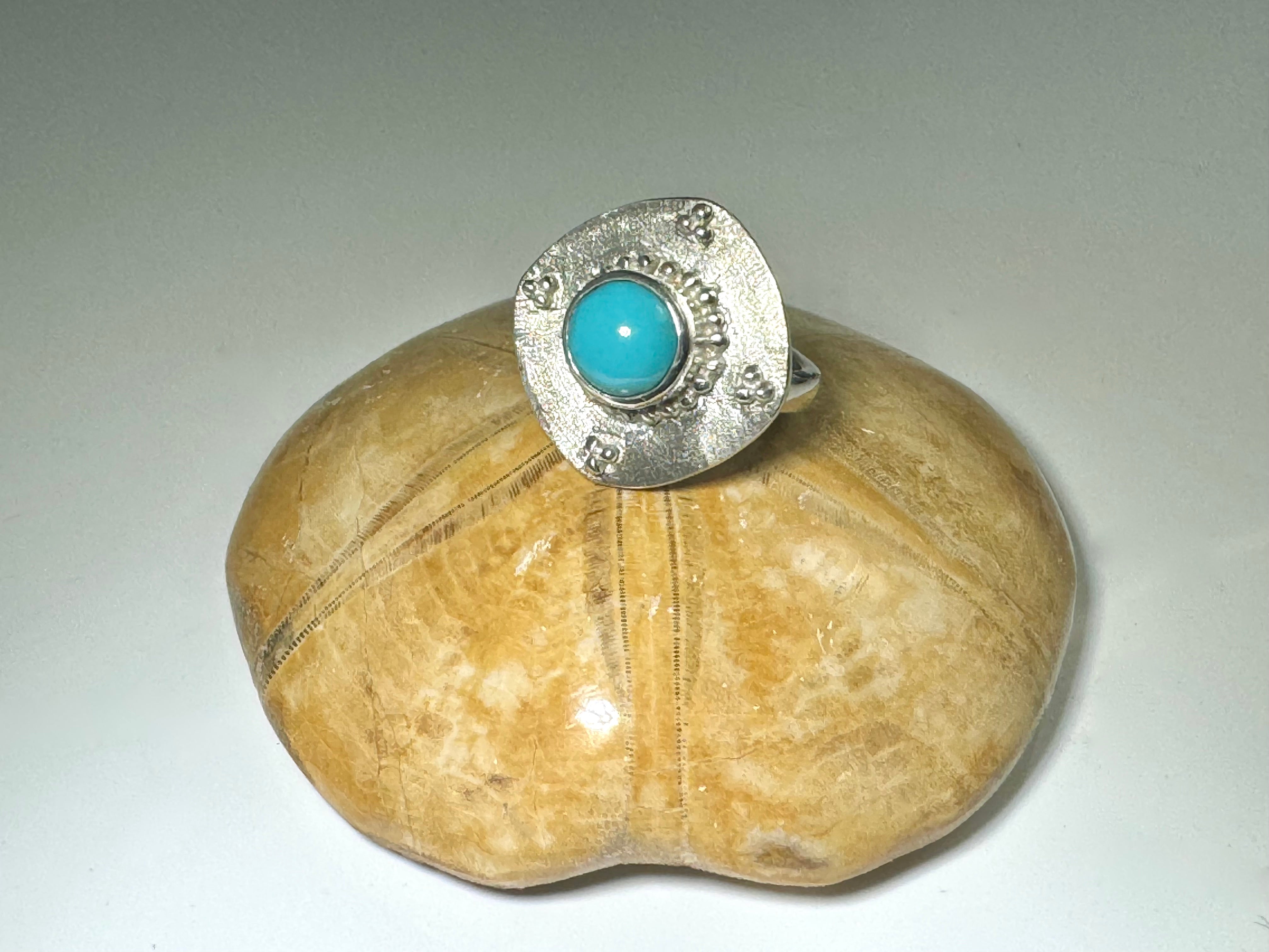 Sleeping Beauty Turquoise Sterling Ring