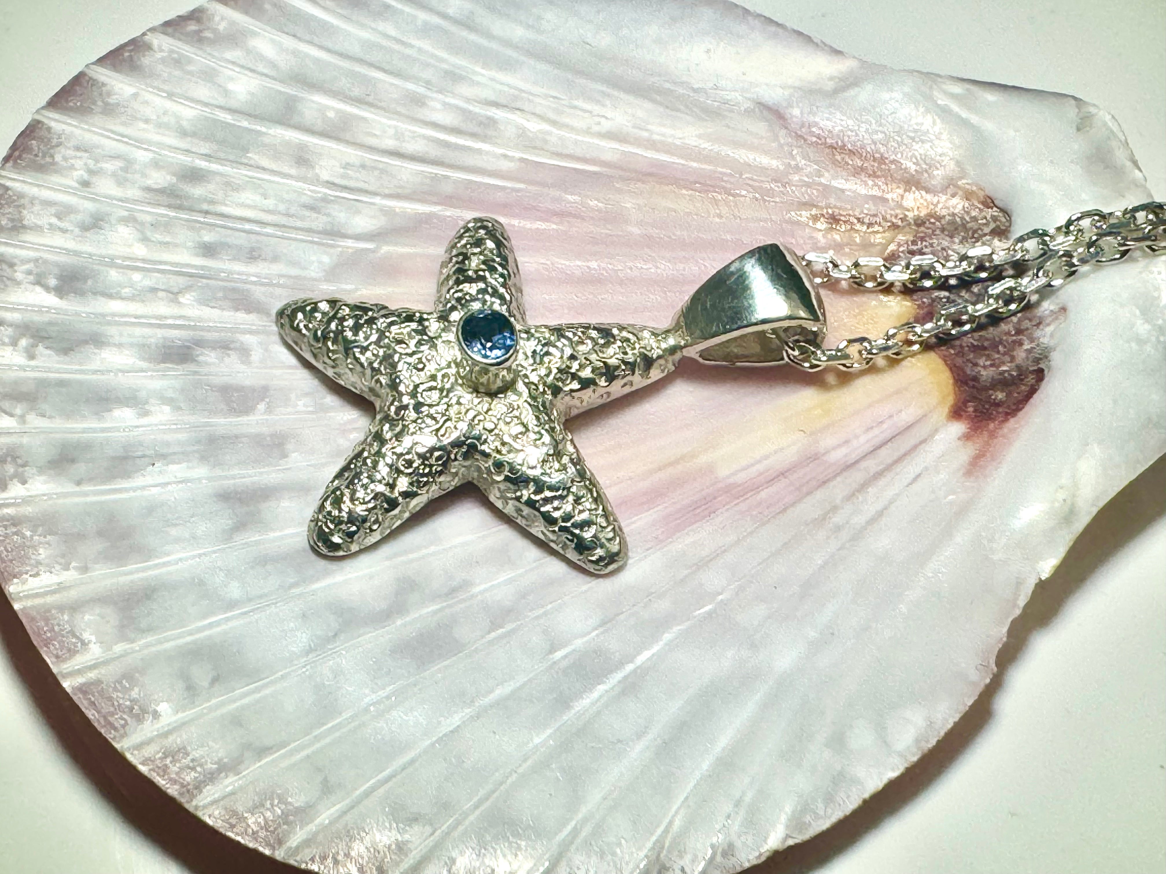 Tanzanite Starfish Pendant