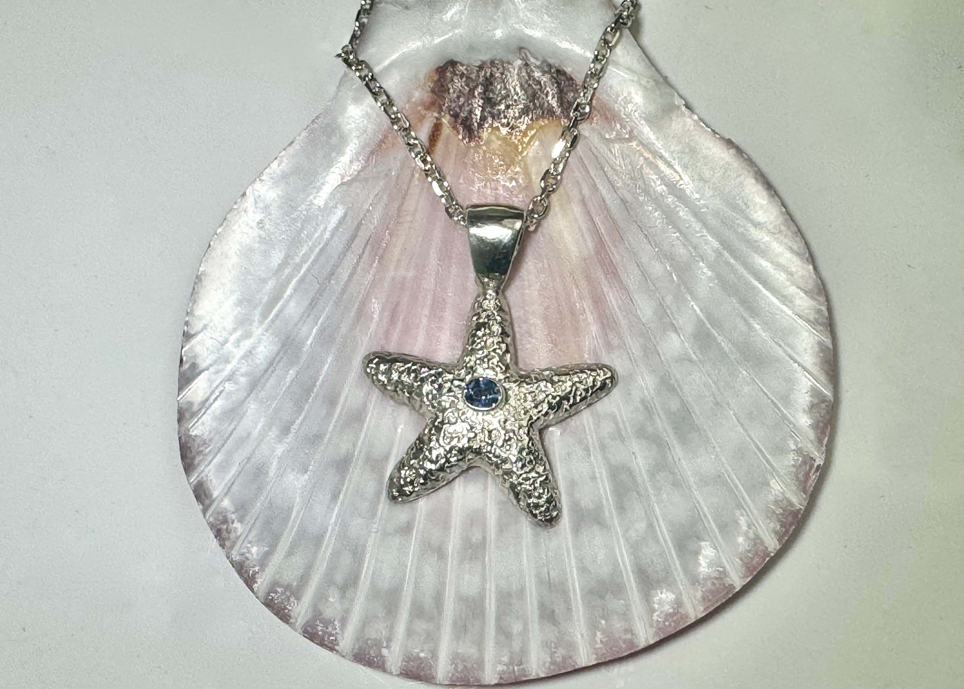 Tanzanite Starfish Pendant