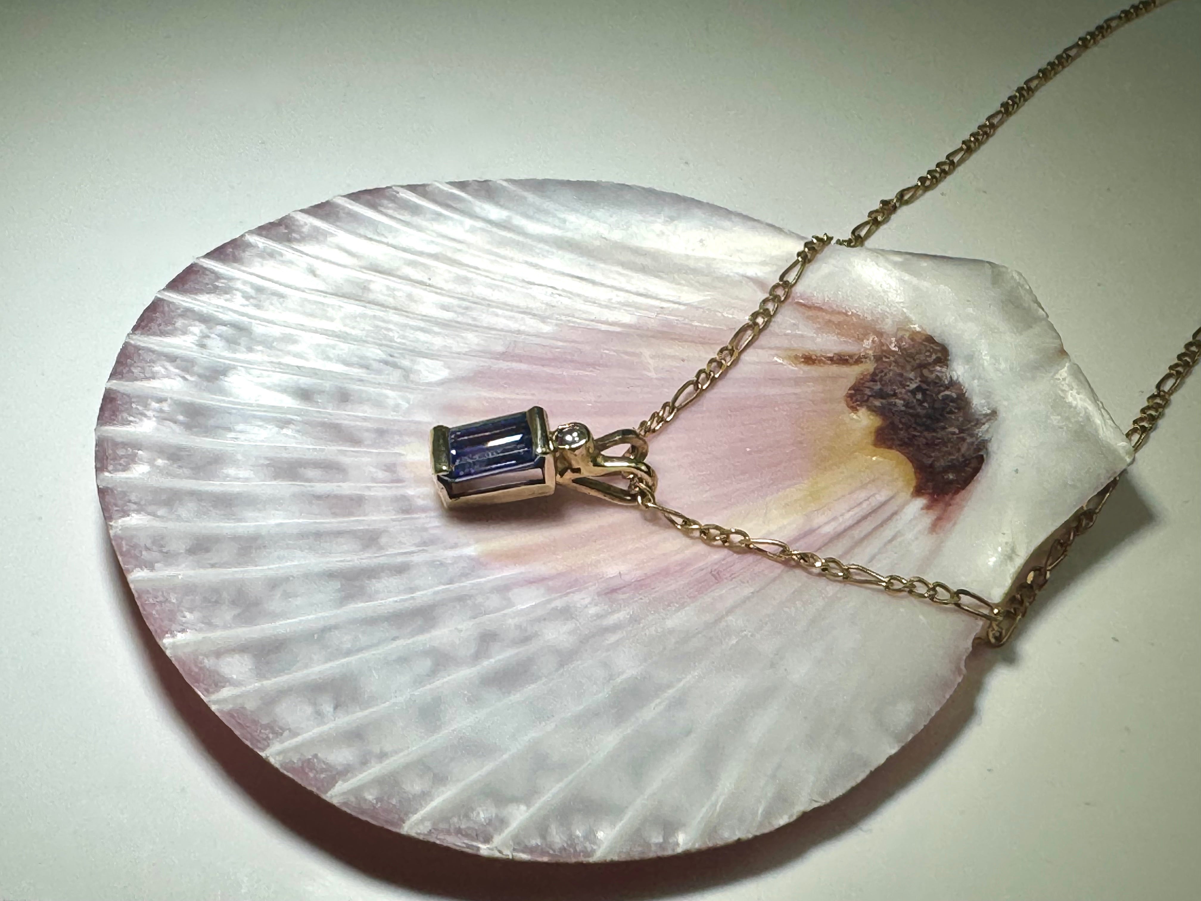 Tanzanite Diamond 14k Pendant