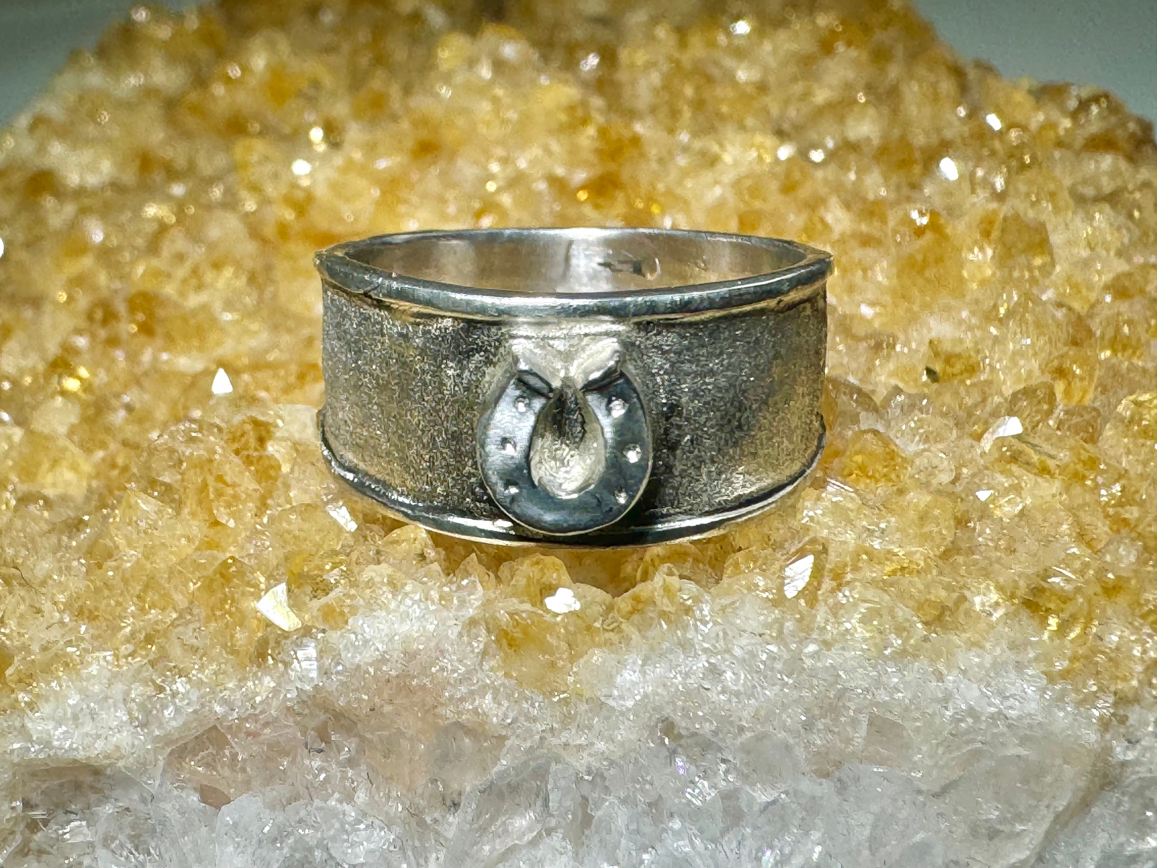 Horseshoe Sterling Silver Ring