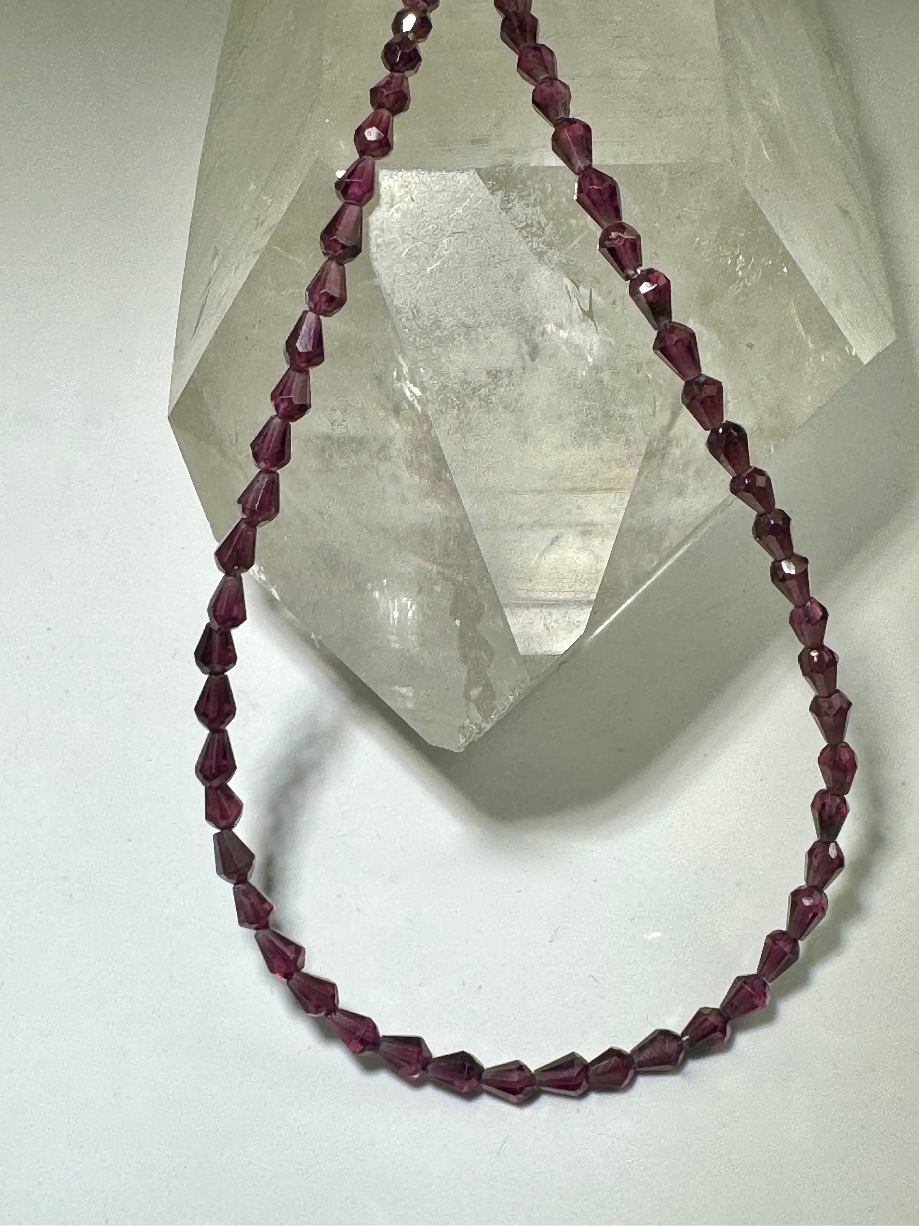 Garnet Briolette Necklace