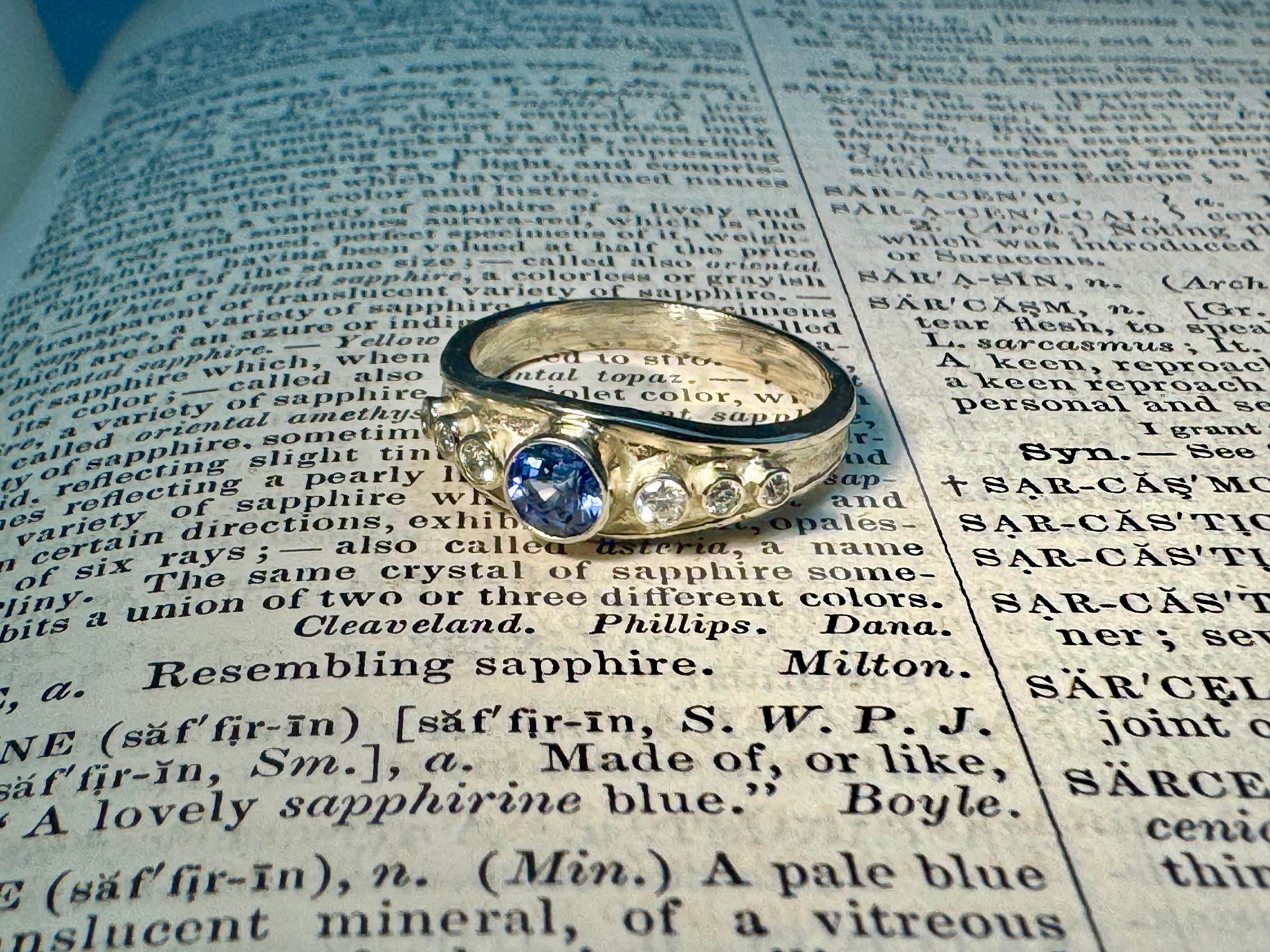 Sapphire & Diamond 14k Ring