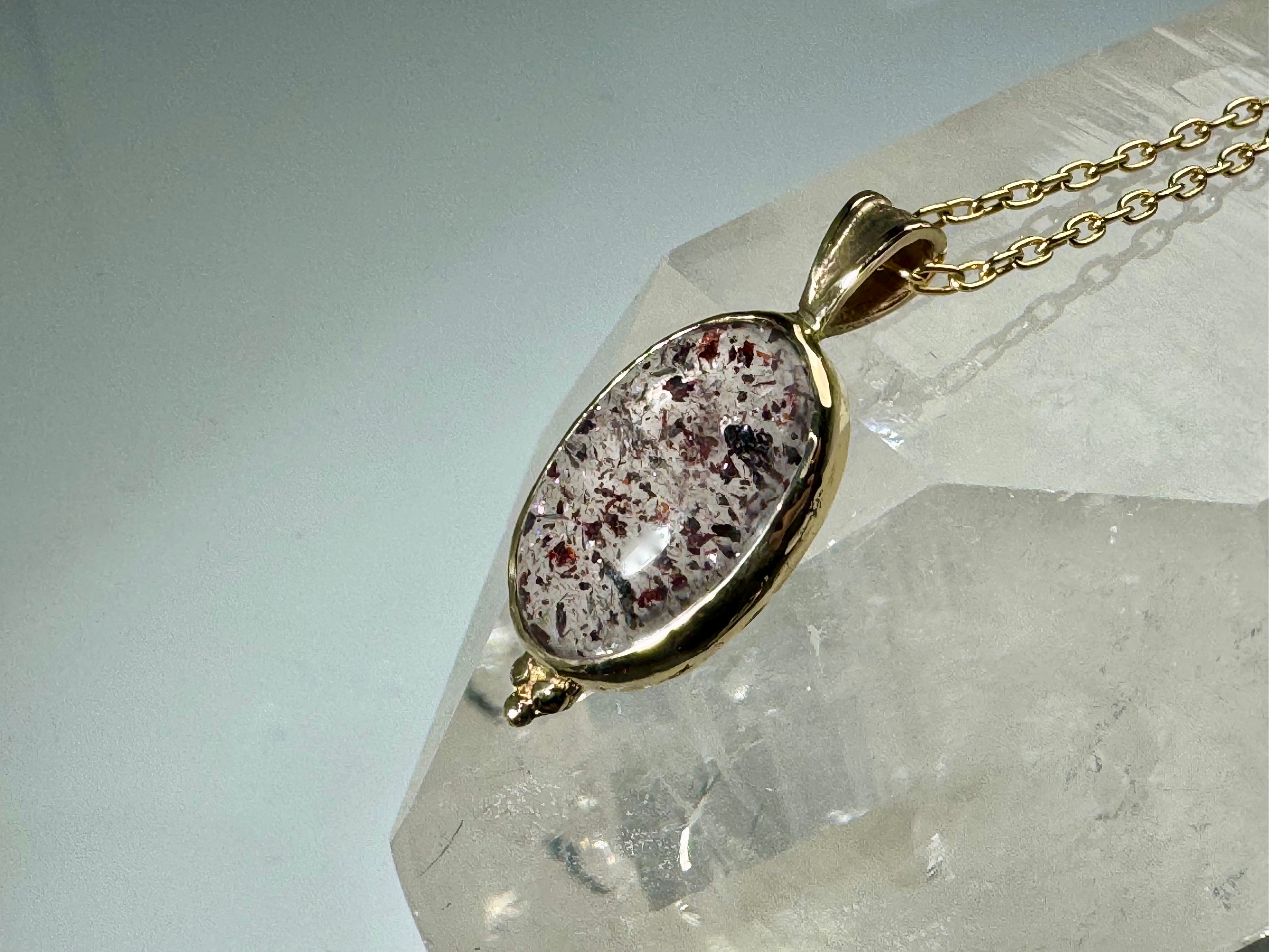 Lepidocrocite 14k Pendant