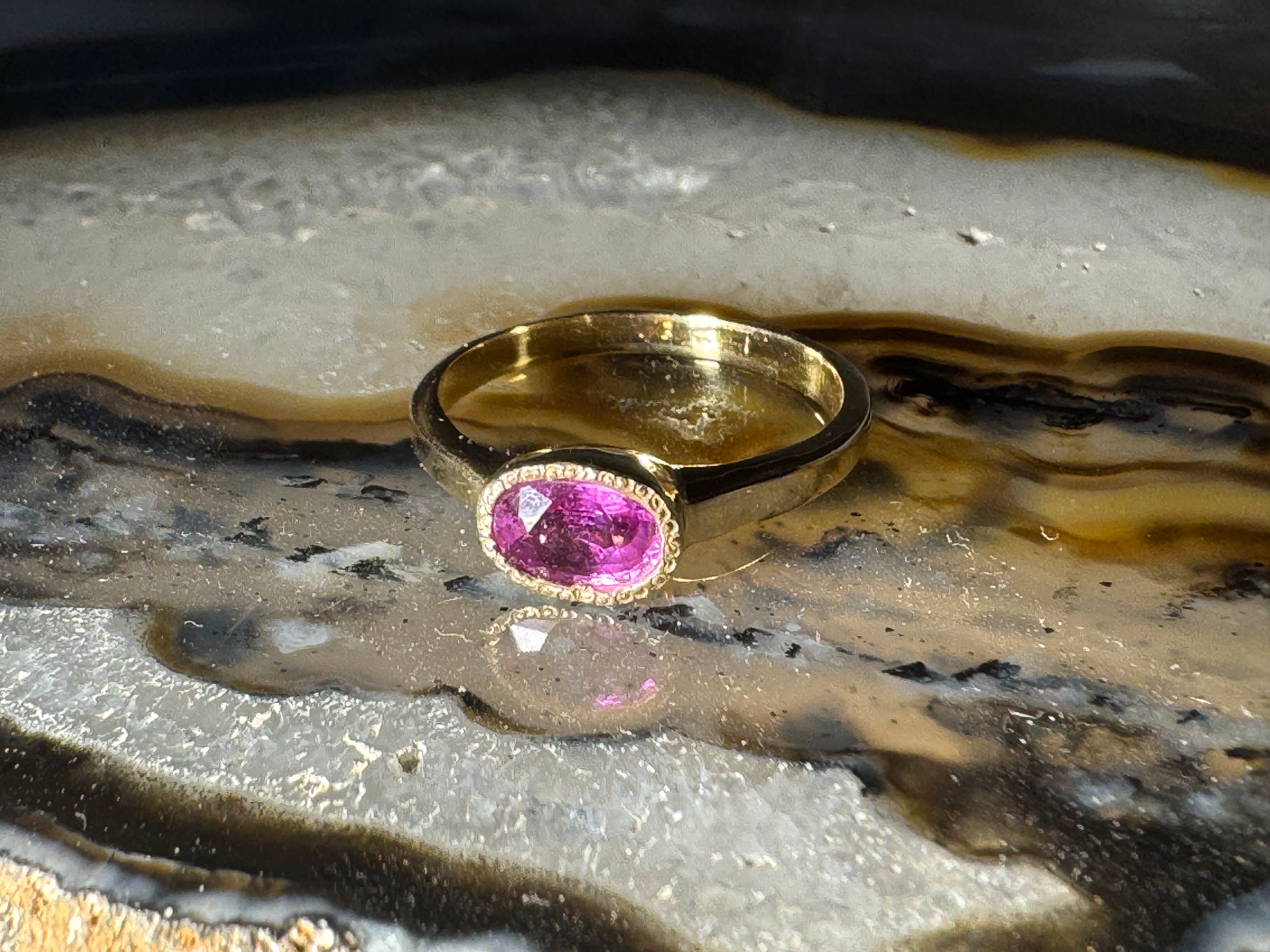 Pink Sapphire 14k Ring