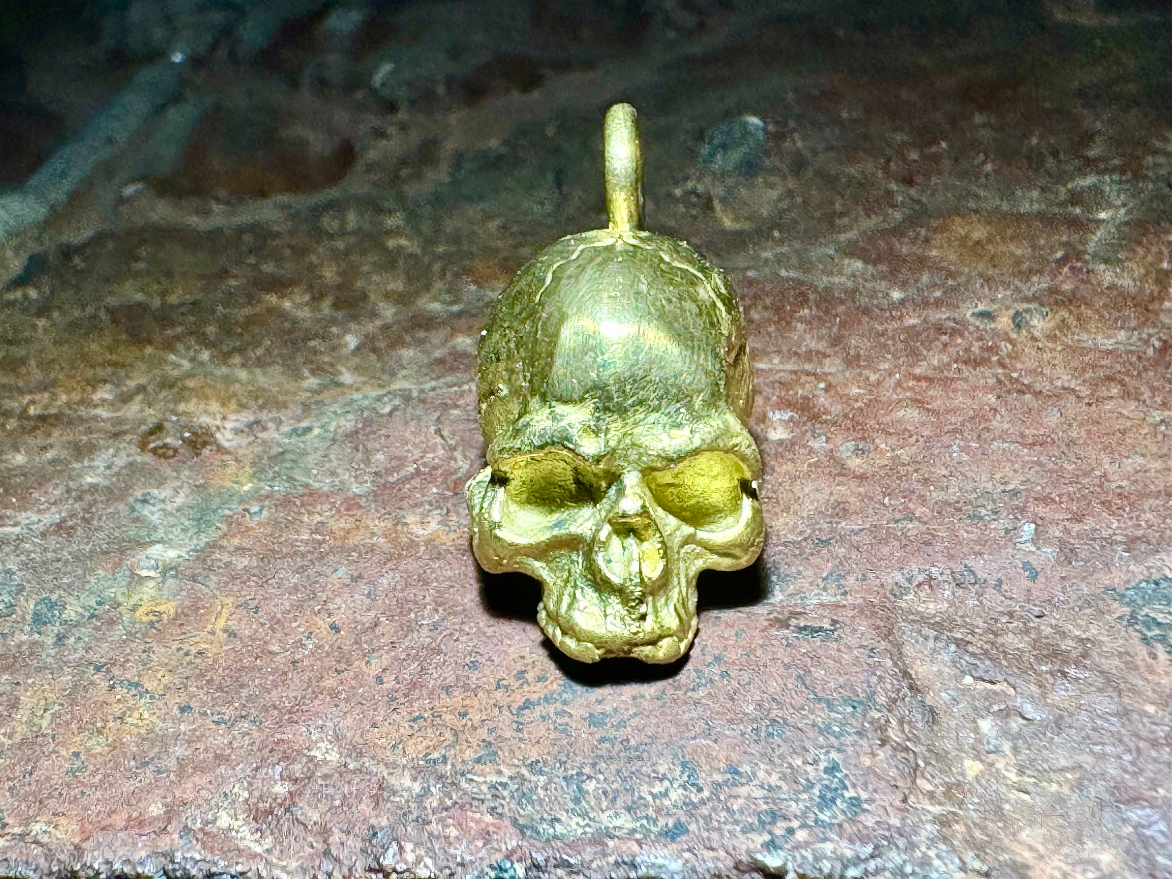 Skull Brass Pendant
