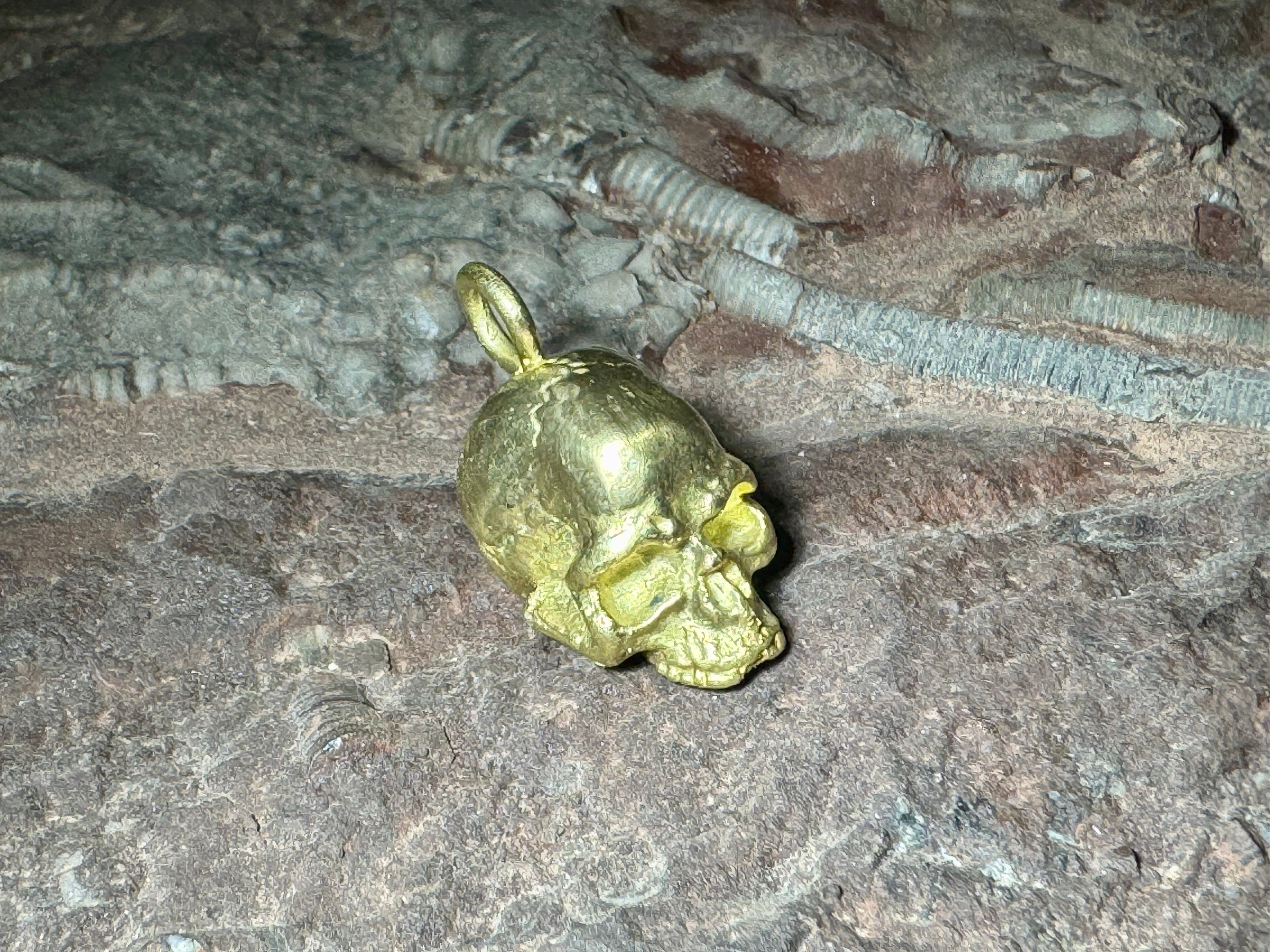 Skull Brass Pendant