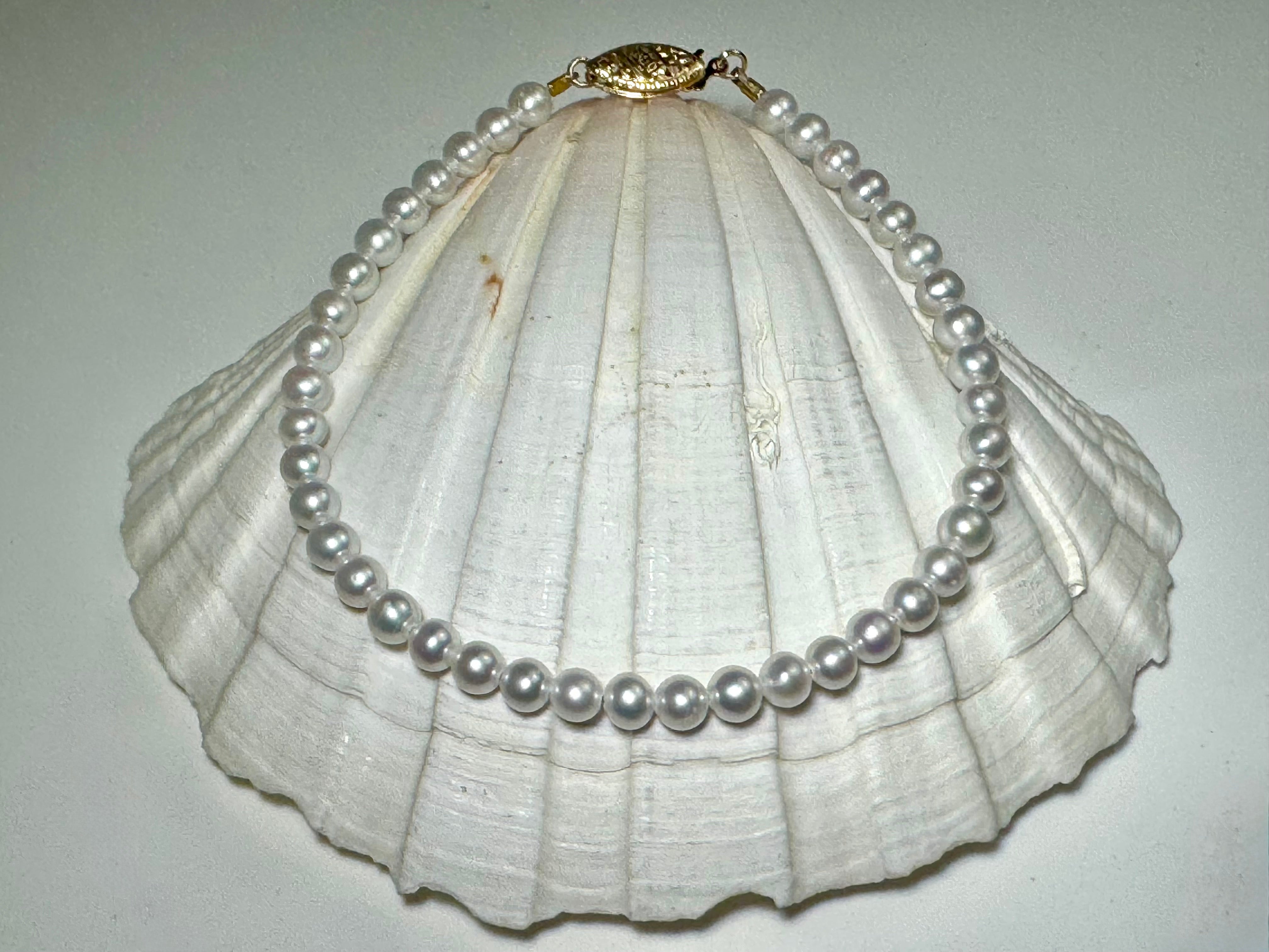 Pearl 4mm 14k Bracelet