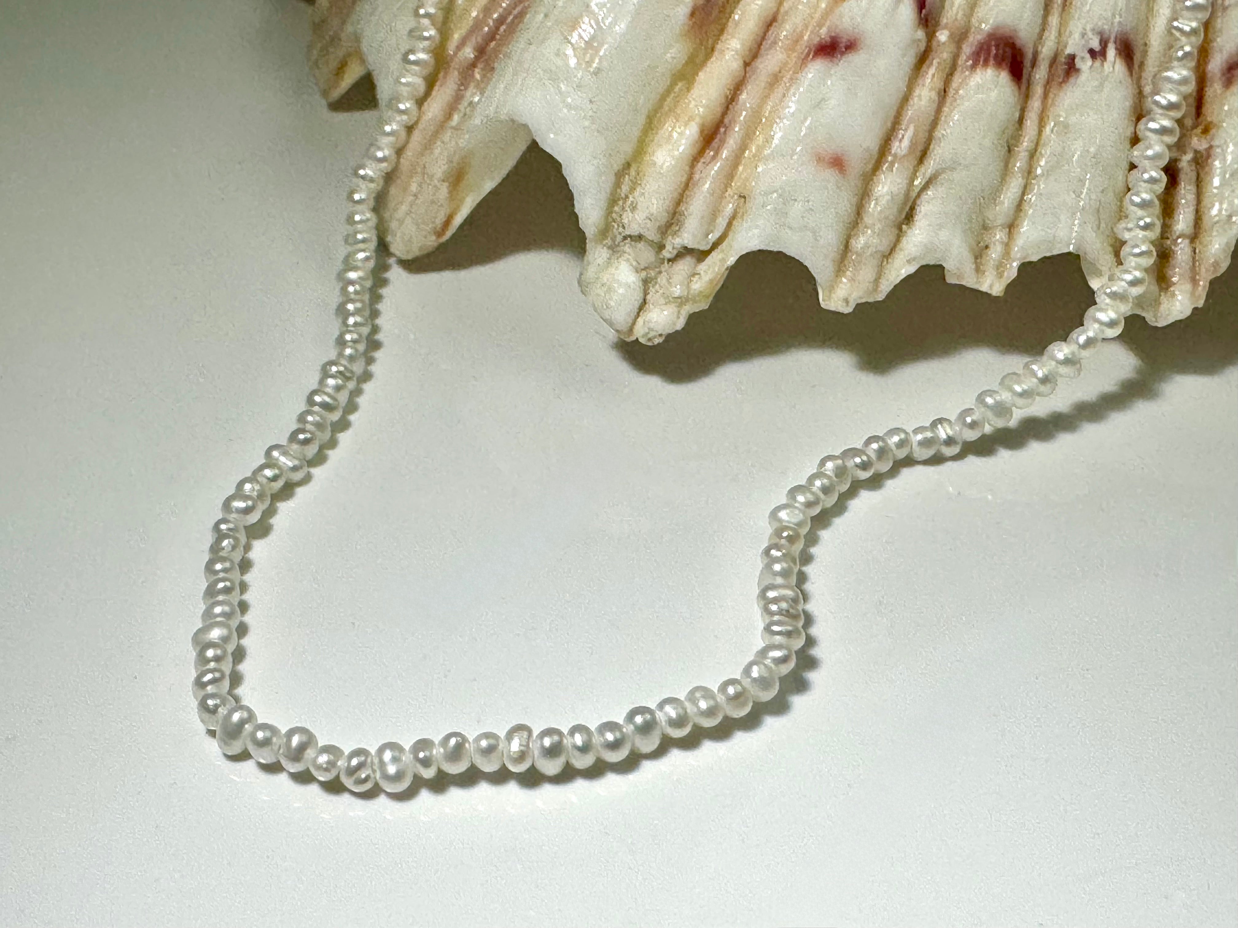 Pearl 2mm 14k Necklace