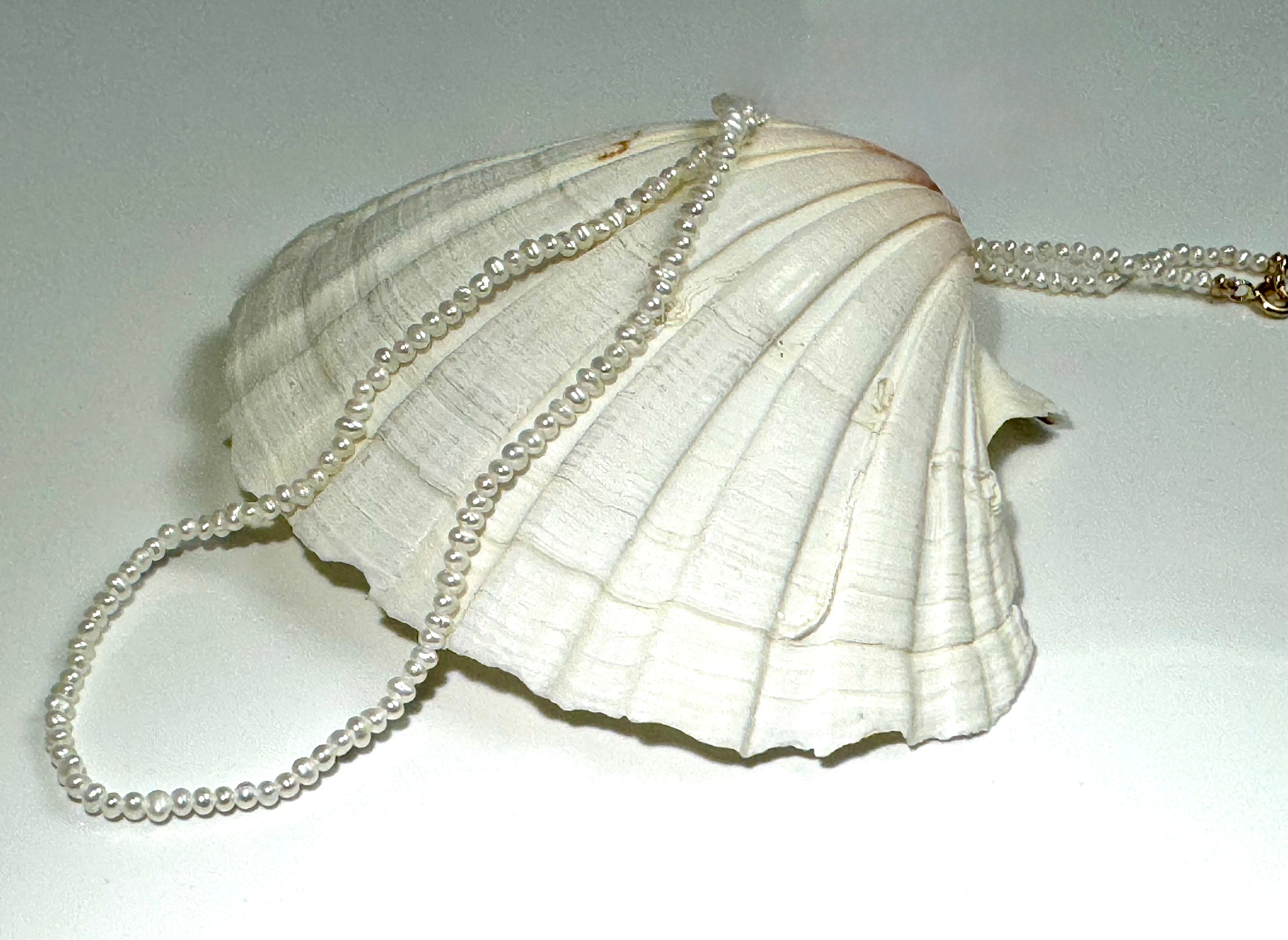 Pearl 2mm 14k Necklace
