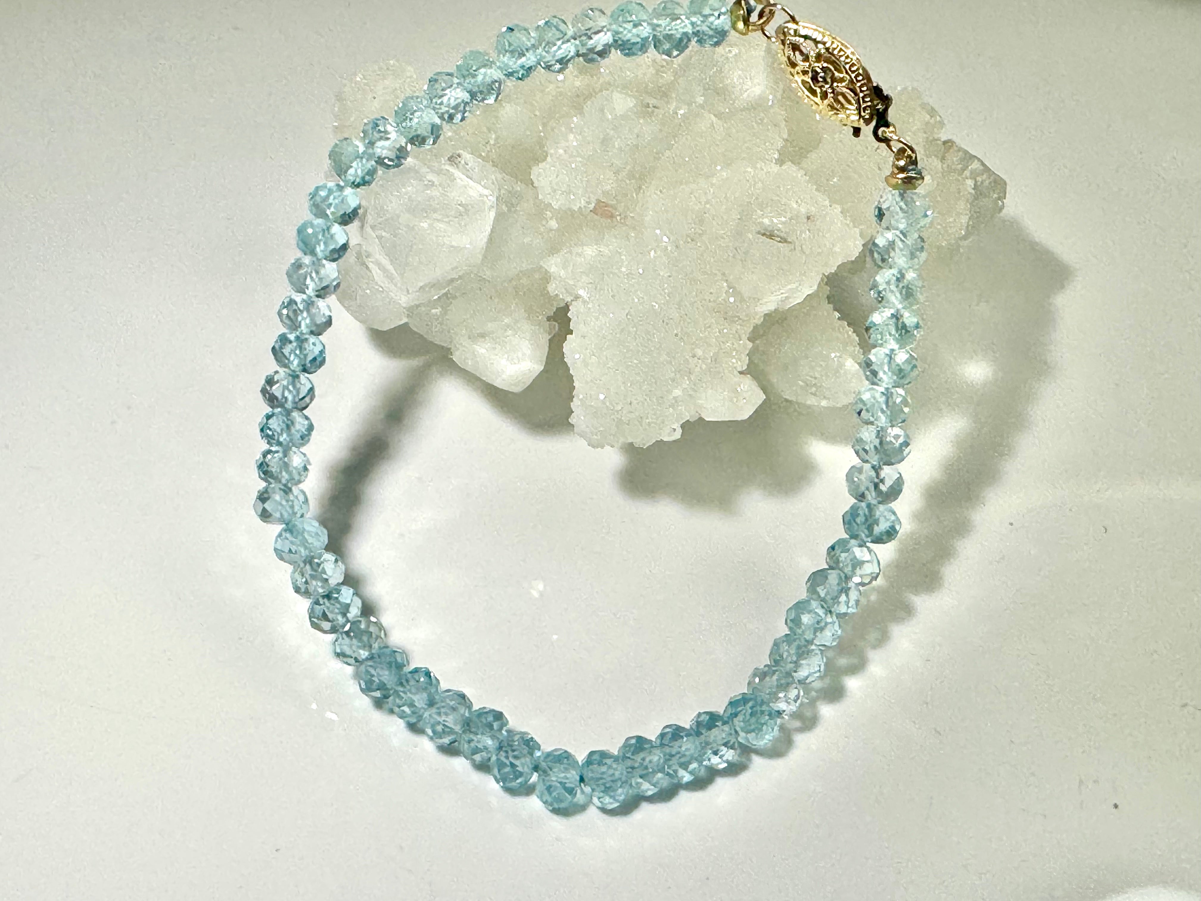 Blue Topaz 14k Bracelet