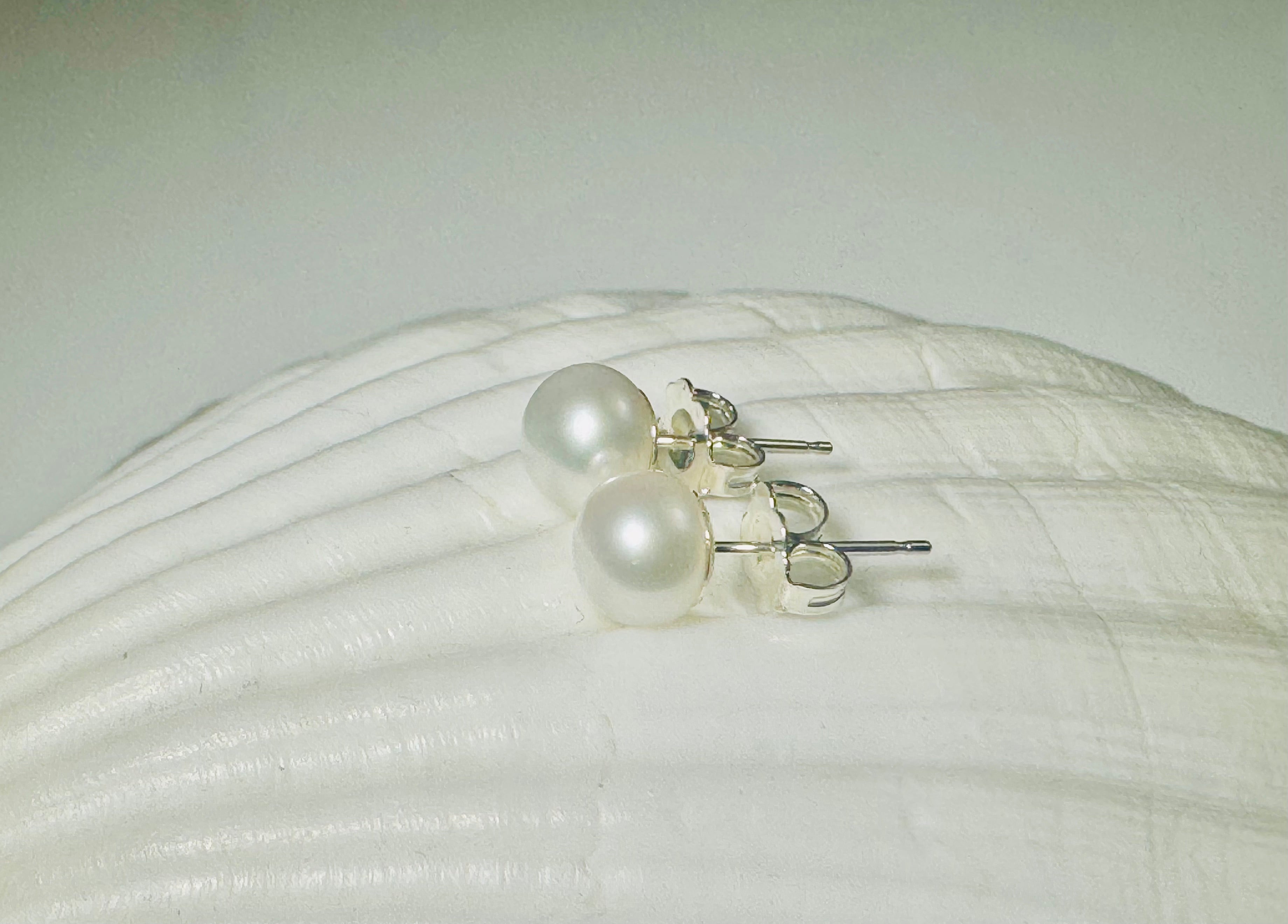Pearl 5mm Sterling Studs