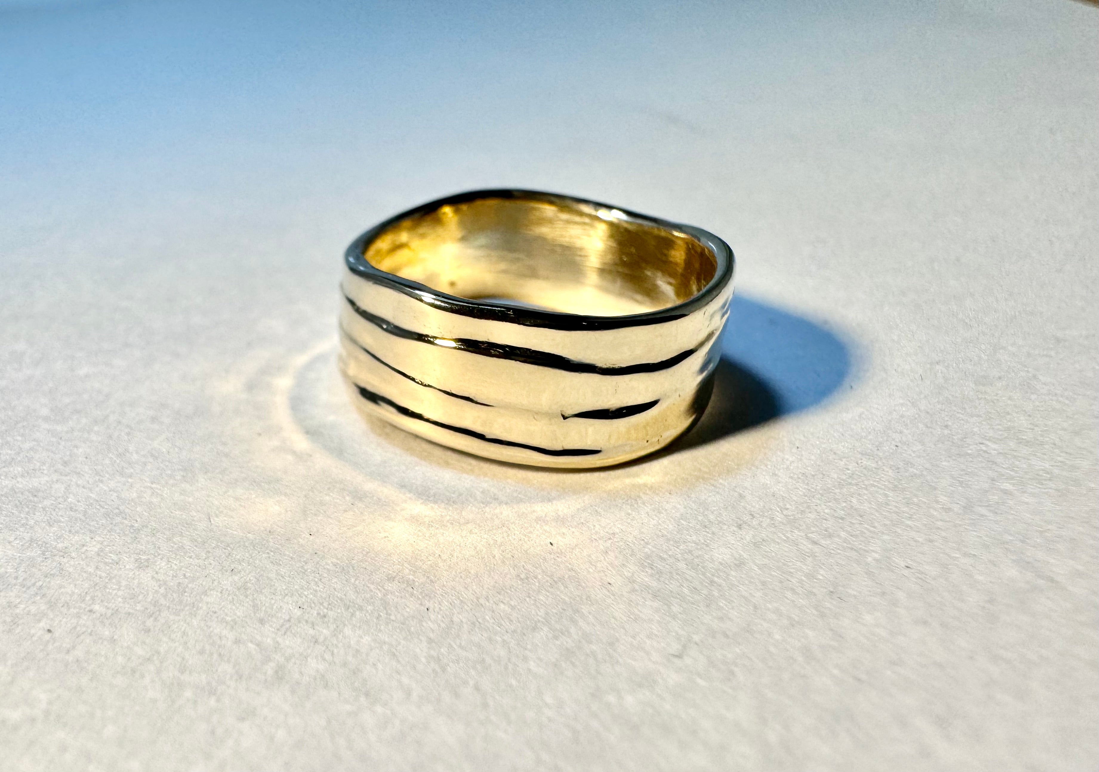 Four Step Gents 14k Band