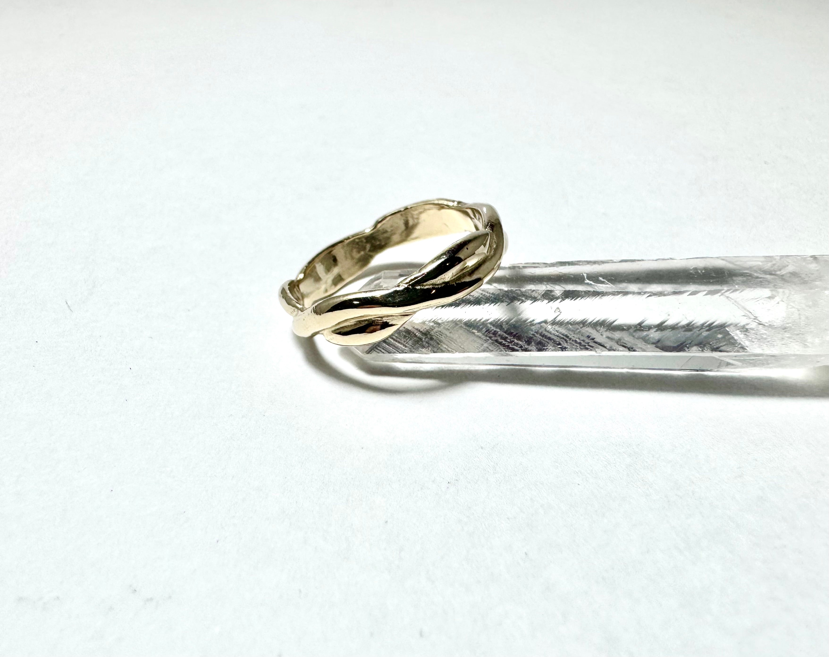 Woven 14k Gold Band