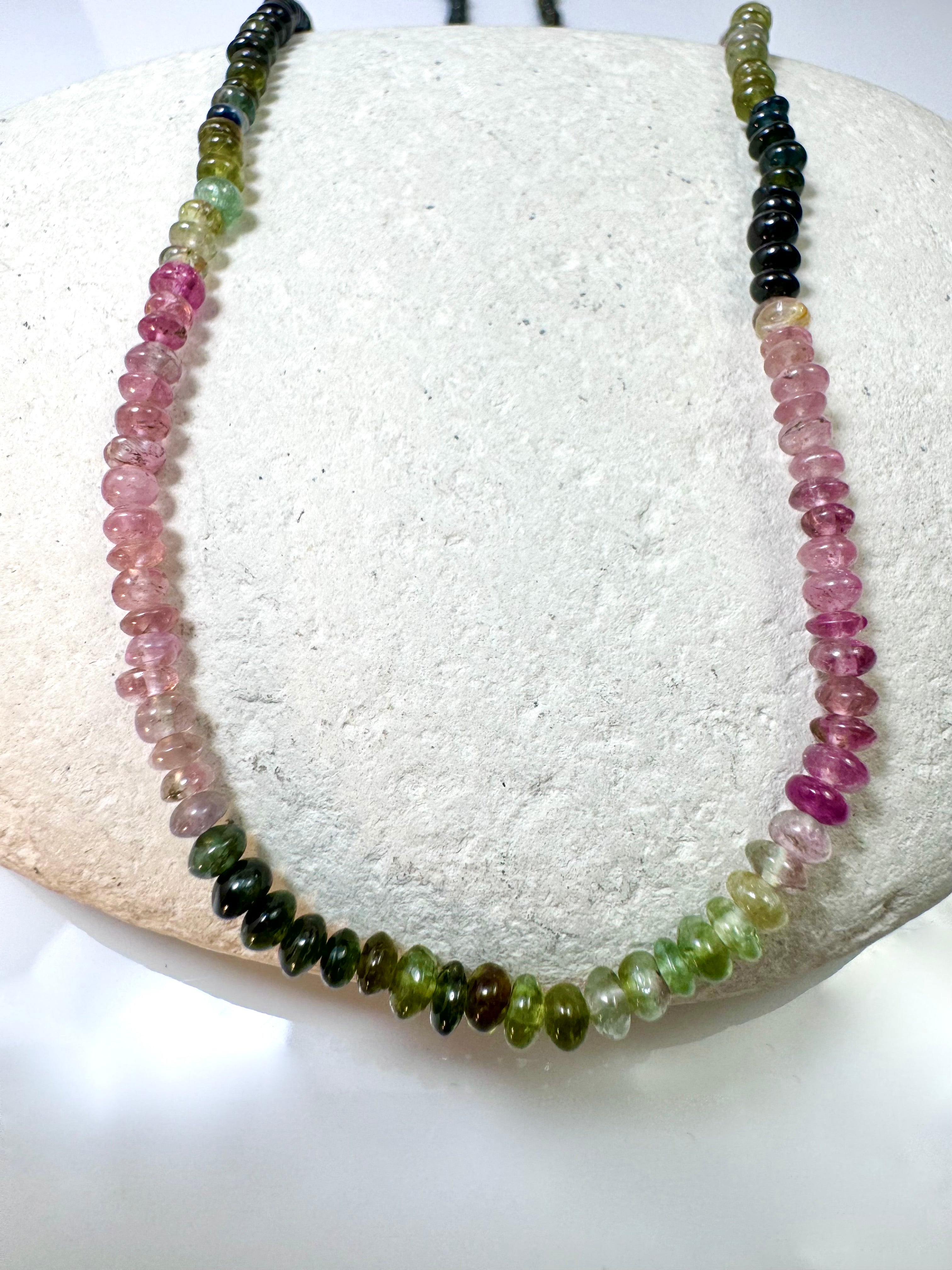 Tourmaline Multi Colored 14k Necklace