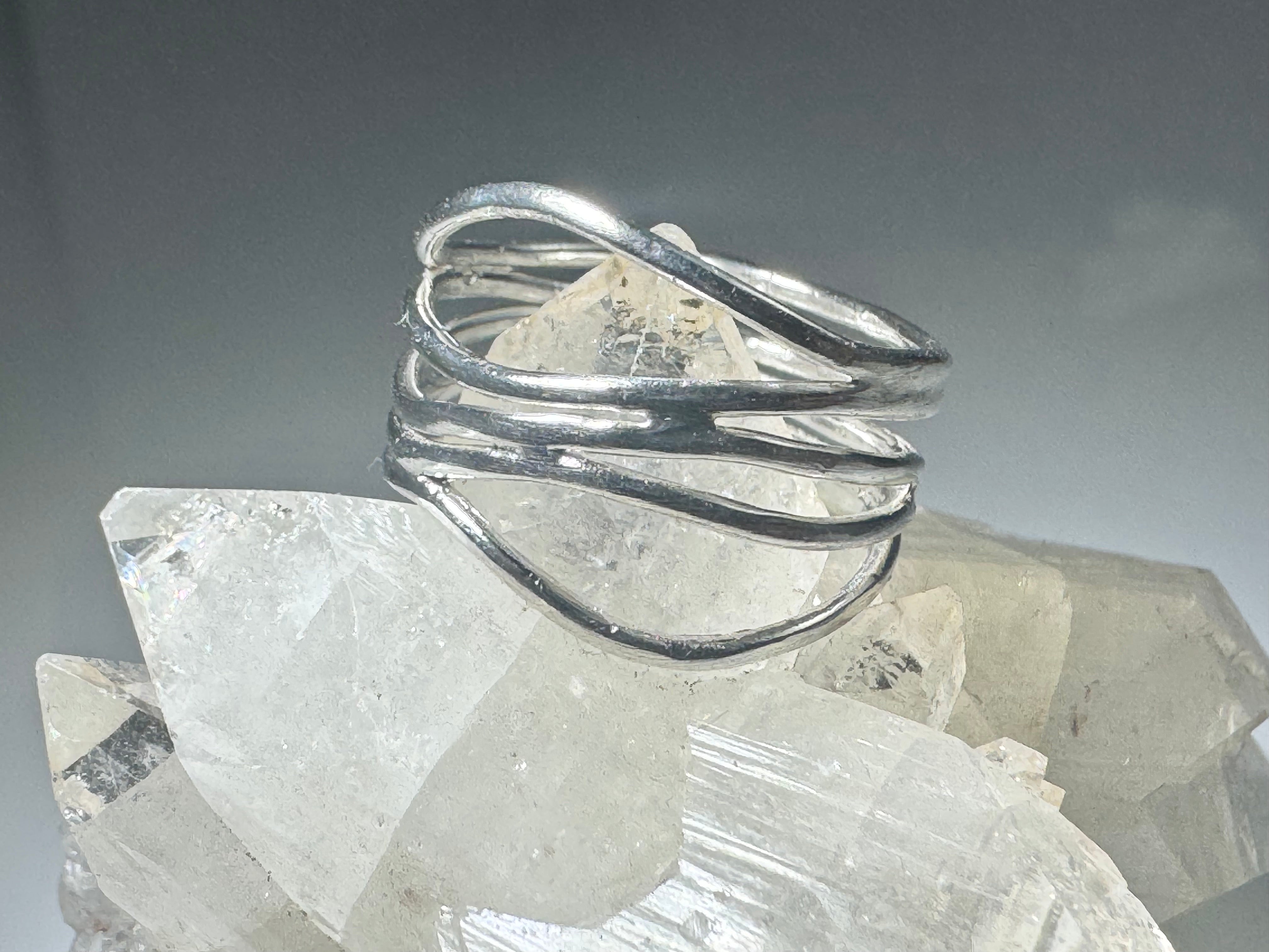 Open Five Wire Sterling Ring