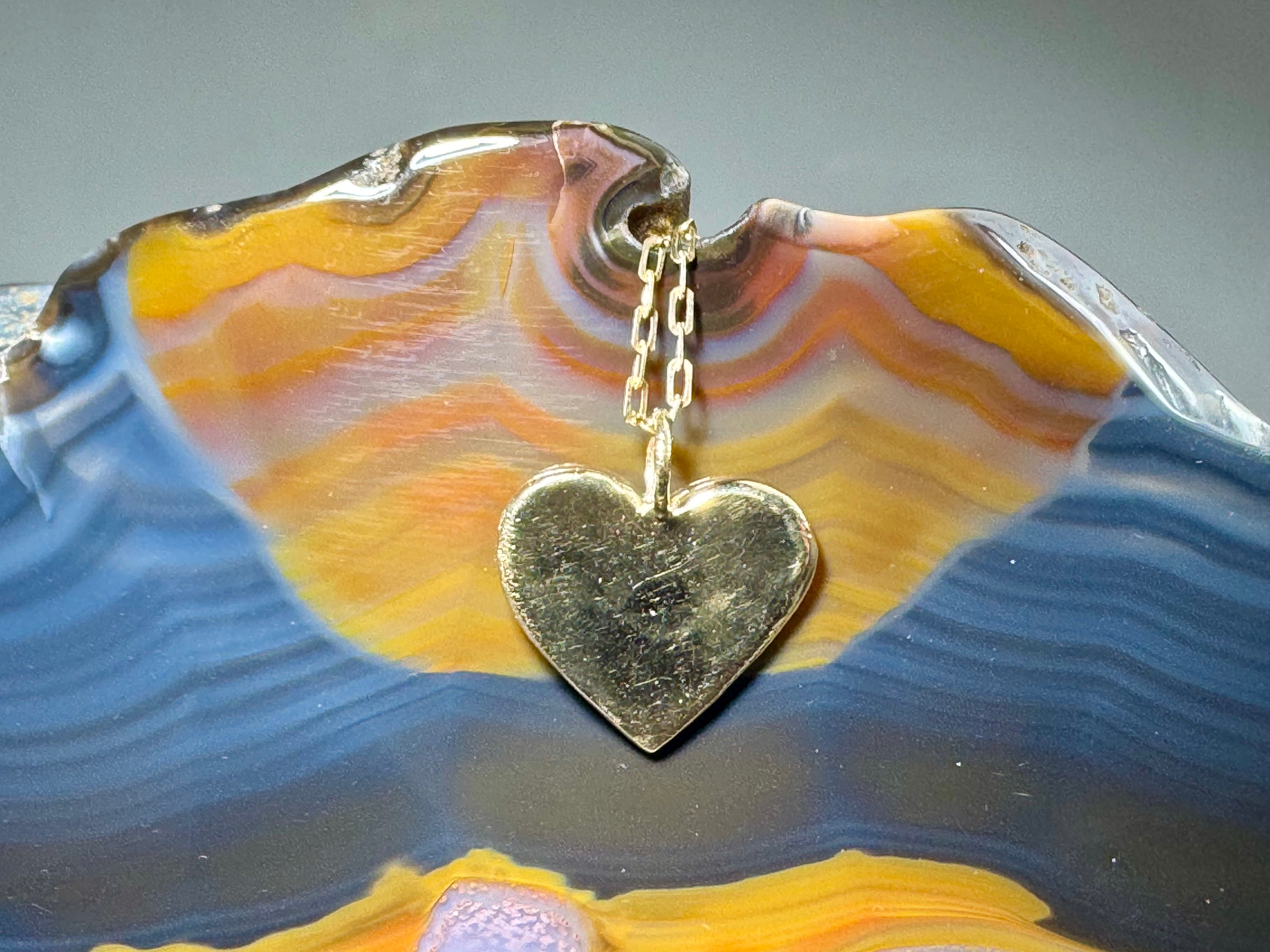 Medium Heart 14k Pendant