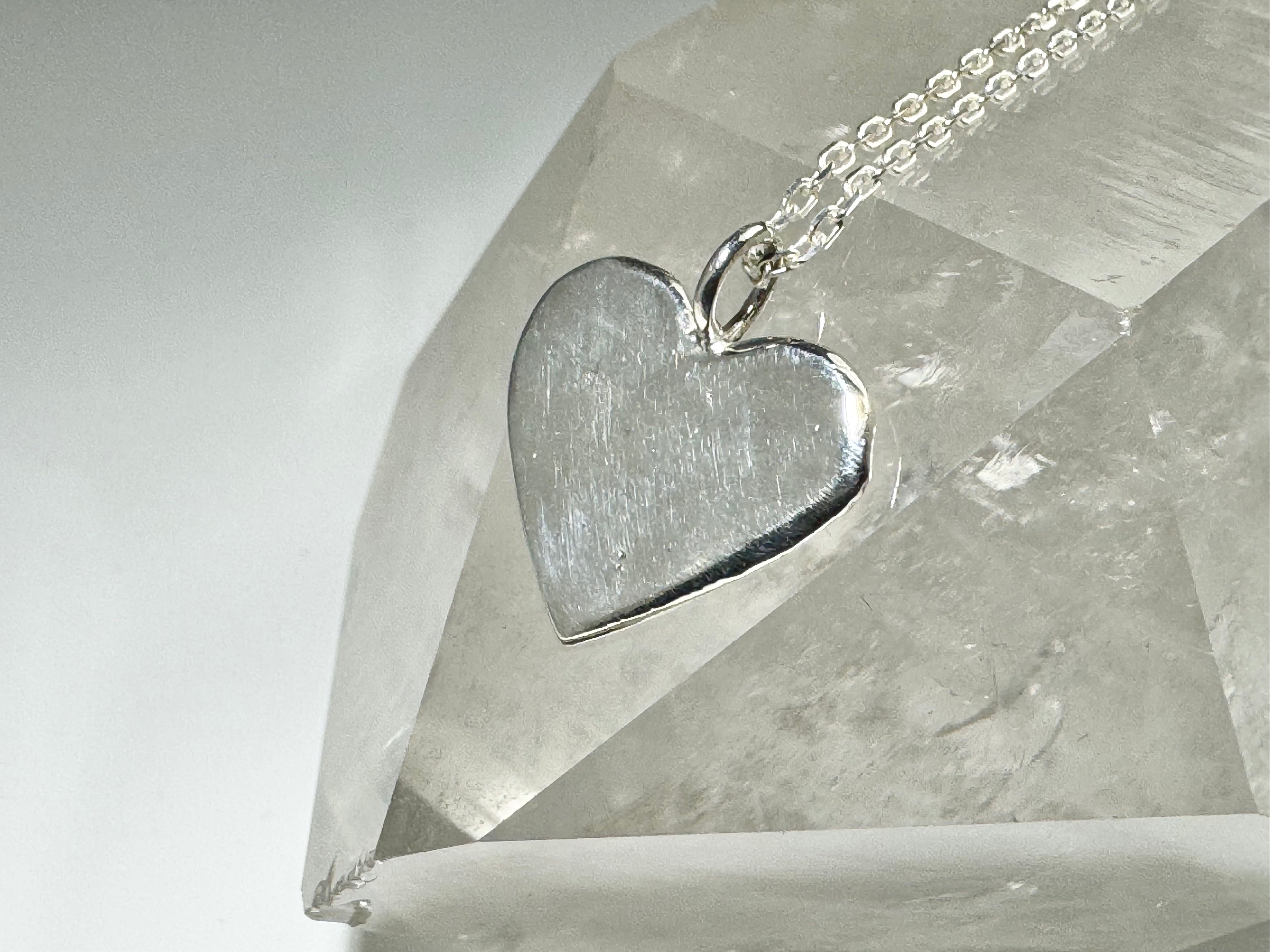 Medium Heart Sterling Pendant