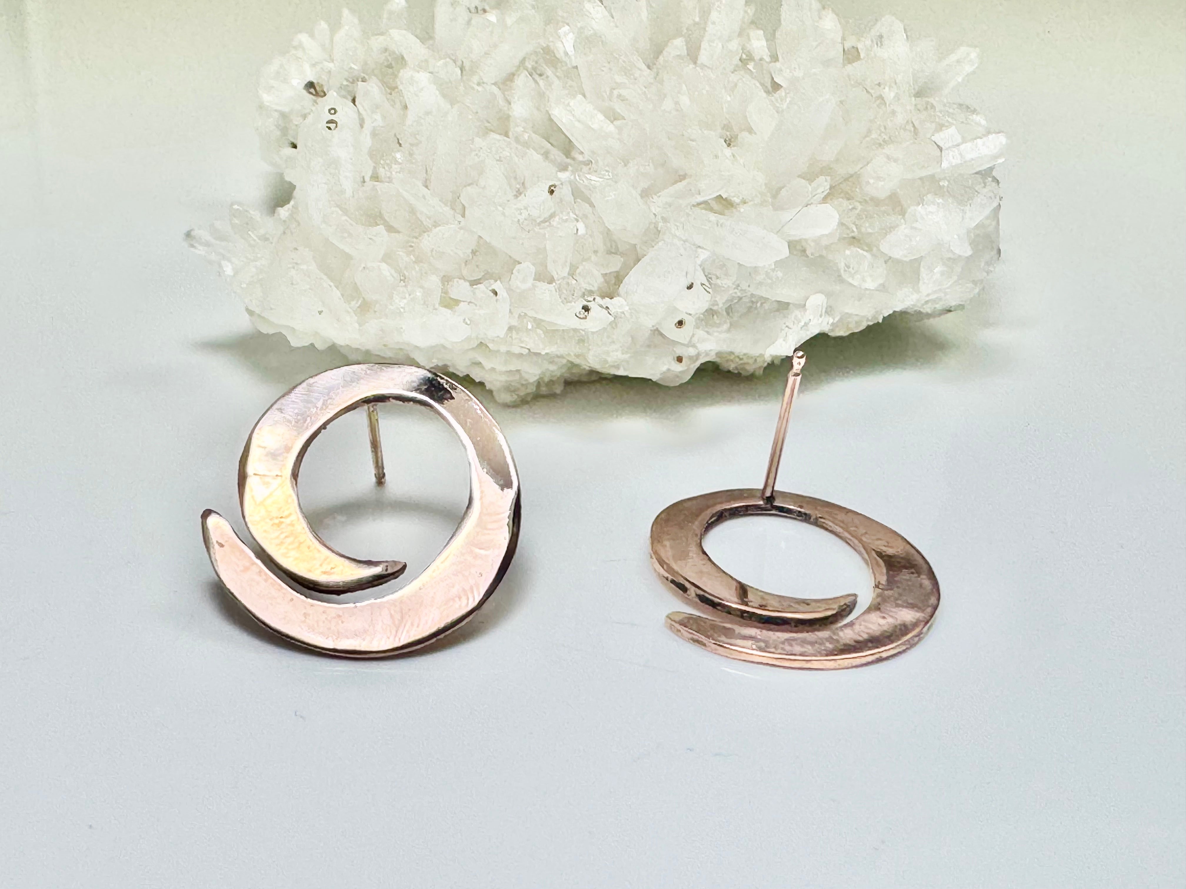 Rose Gold 14k Swirl Studs