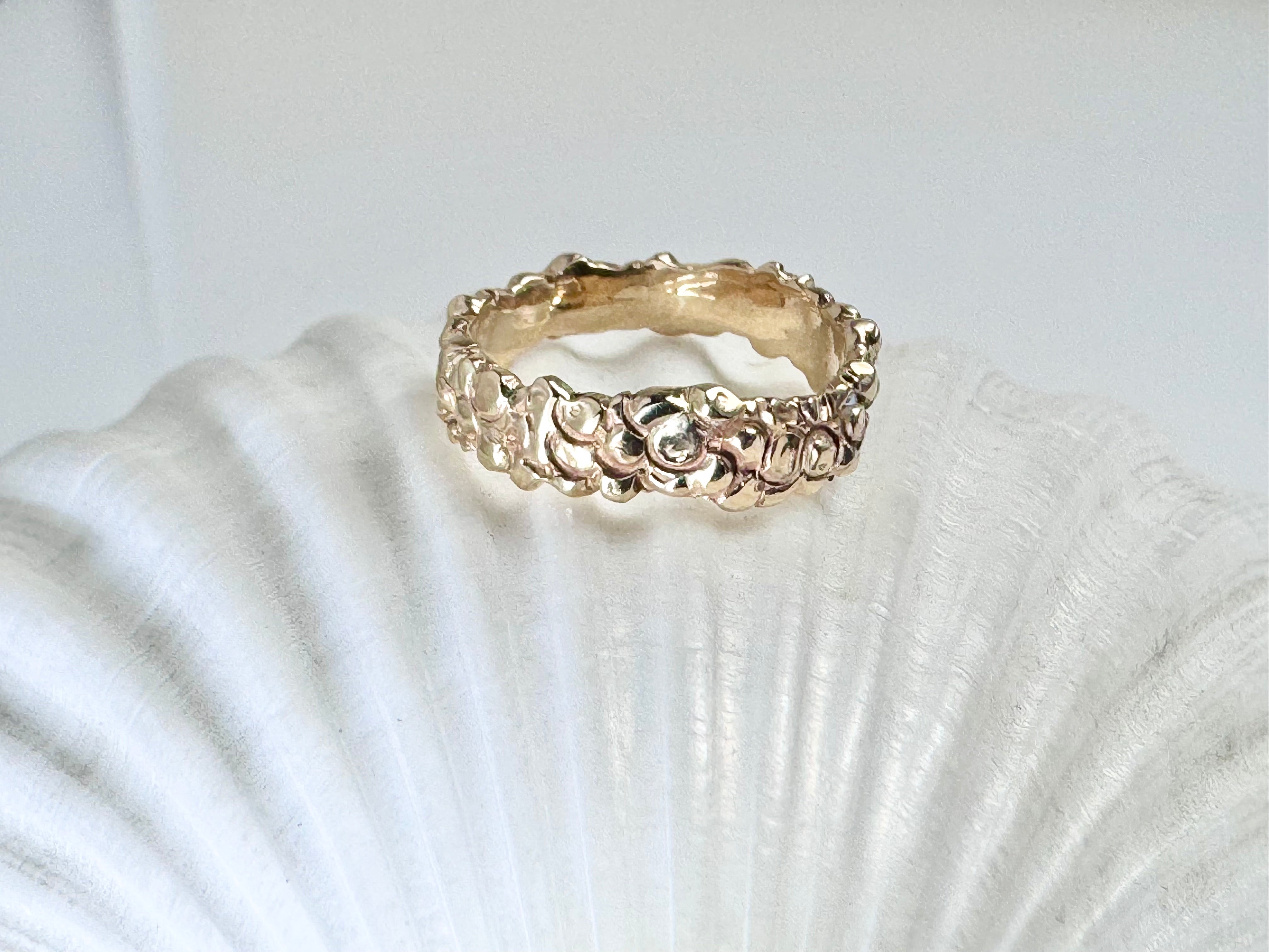 Gold Pebble Ring