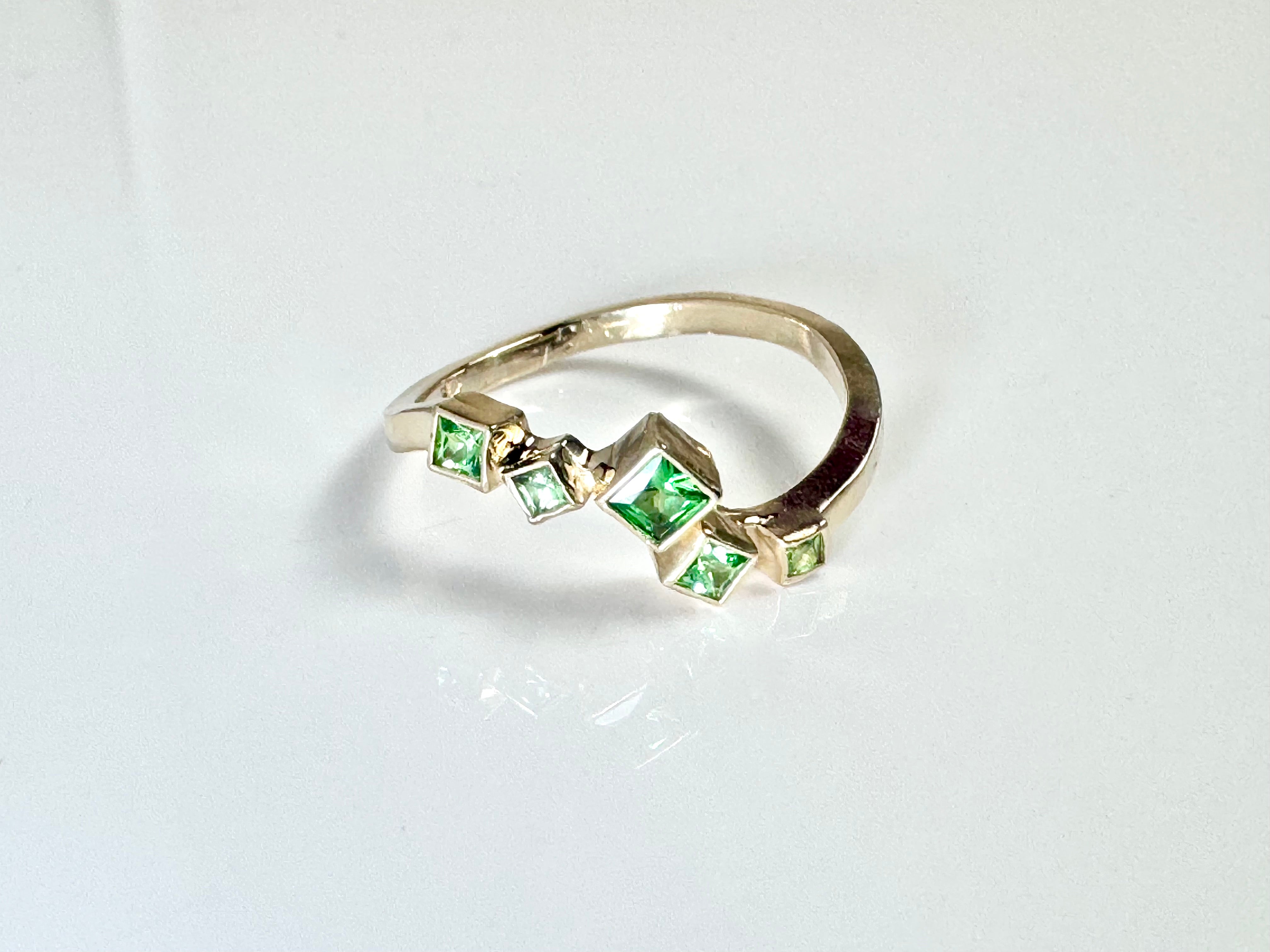 Tsavorite Garnet 14k Ring