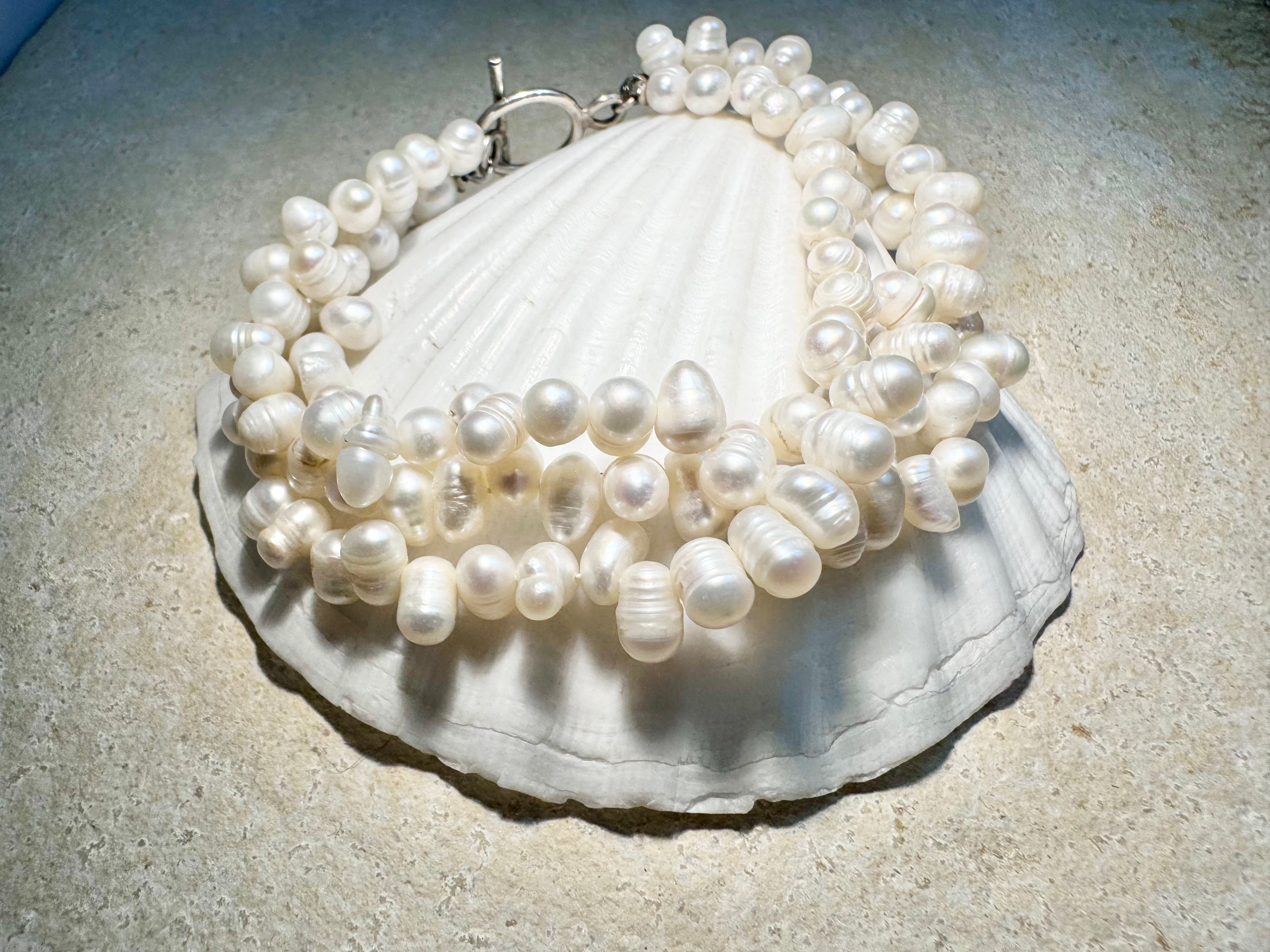 Pearl 3 Strand Bracelet